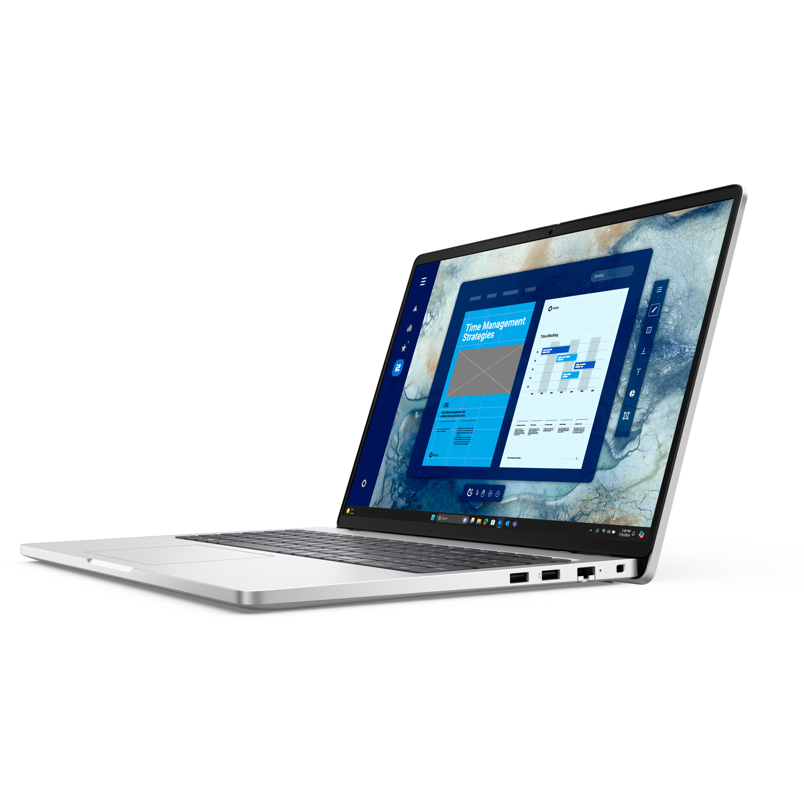 Laptop DELL Pro 16 PC16250 U5-235U (16" ekran, 1920x1200, Intel Core i5, 16GB RAM, 512GB SSD, Intel Iris Xe, Windows 11, hrvatska tipkovnica, srebrna boja) – internacionalna non HR tipkovnica-2