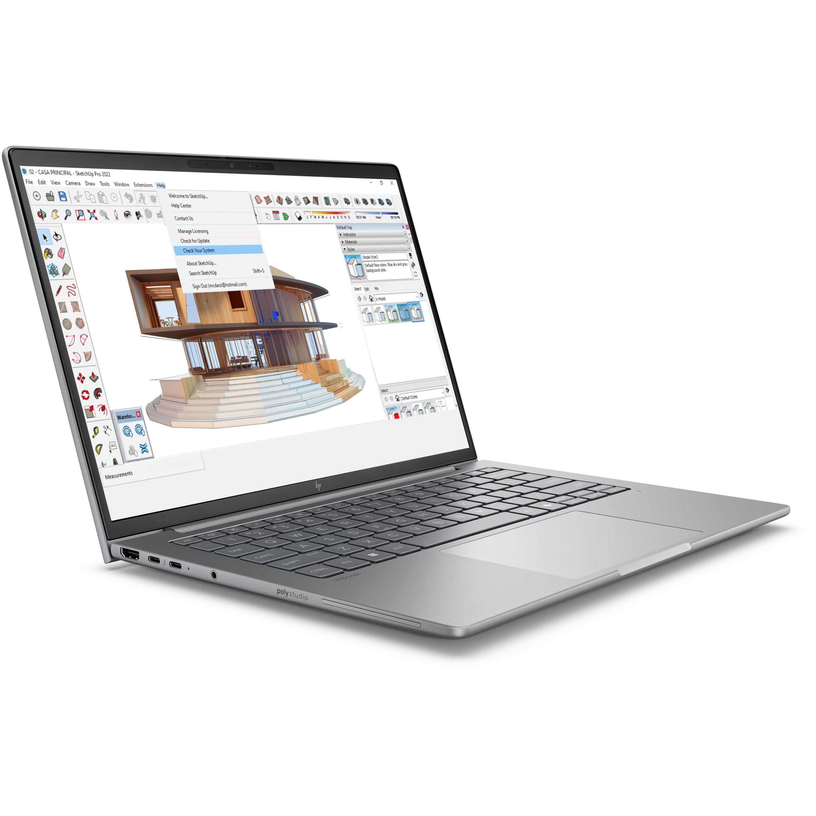 Laptop HP ZBook 8 G1i (14" WUXGA, Intel Core Ultra 7 255H, 16GB RAM, 512GB SSD, Windows 11 Pro)-1