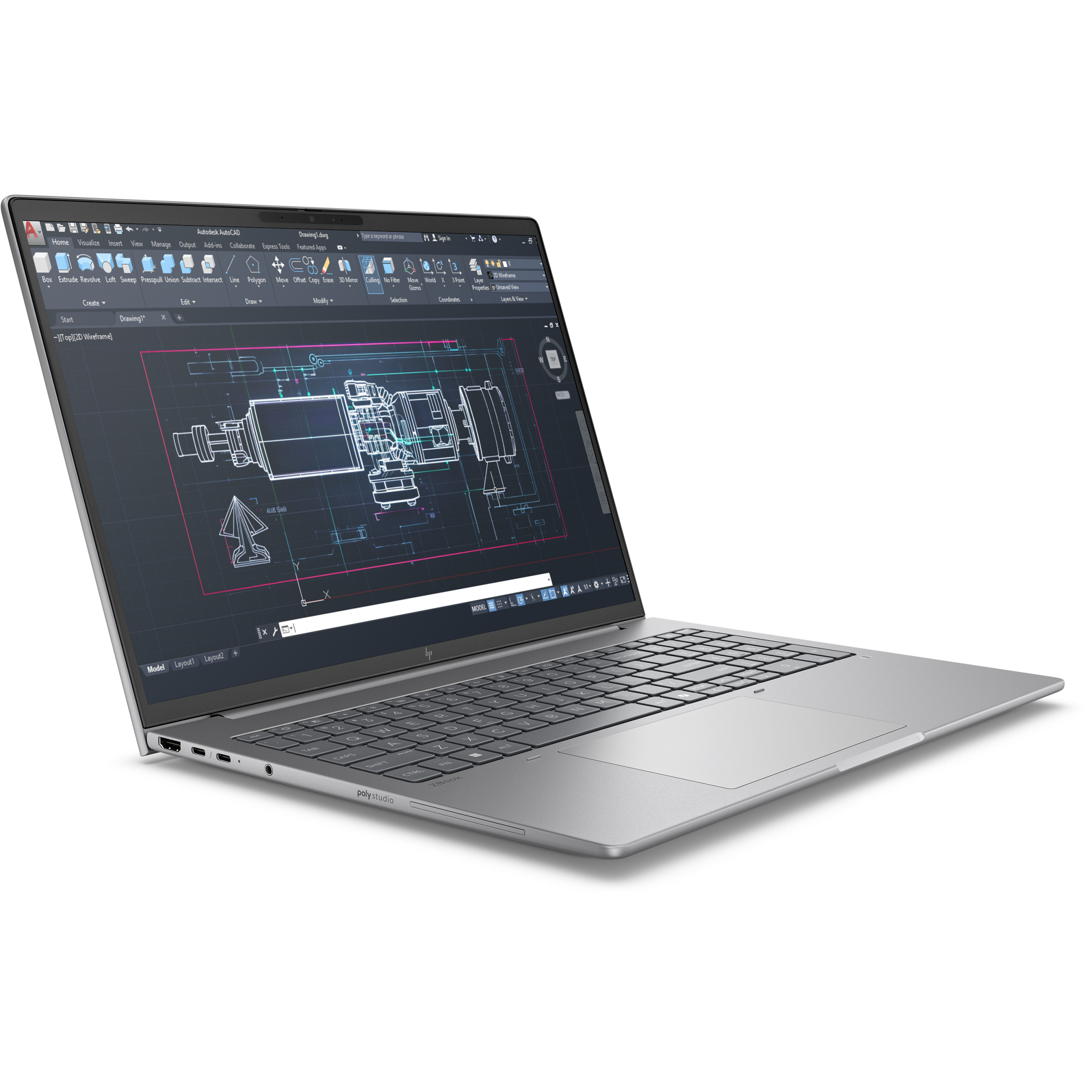 Laptop HP ZBook 8 G1i (intel core ultra 7 265h, 16" wuxga, 64gb, 2tb ssd, windows 11 pro) - DE tipkovnica-1