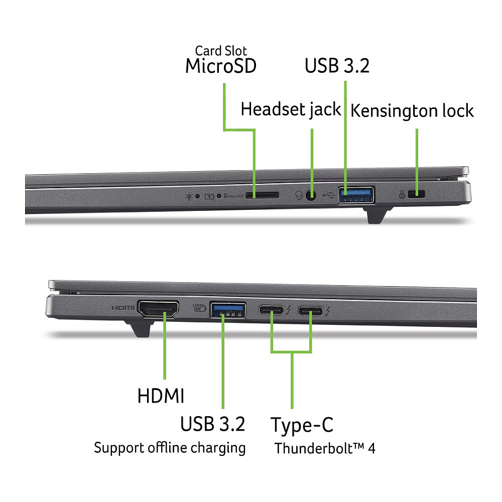 Laptop ACER Aspire 16 AI OLED A16-52M-75LW (16" WUXGA+ OLED, Core Ultra 7 258V, 32GB RAM, 1TB SSD, Windows 11) – internacionalna non HR tipkovnica-9
