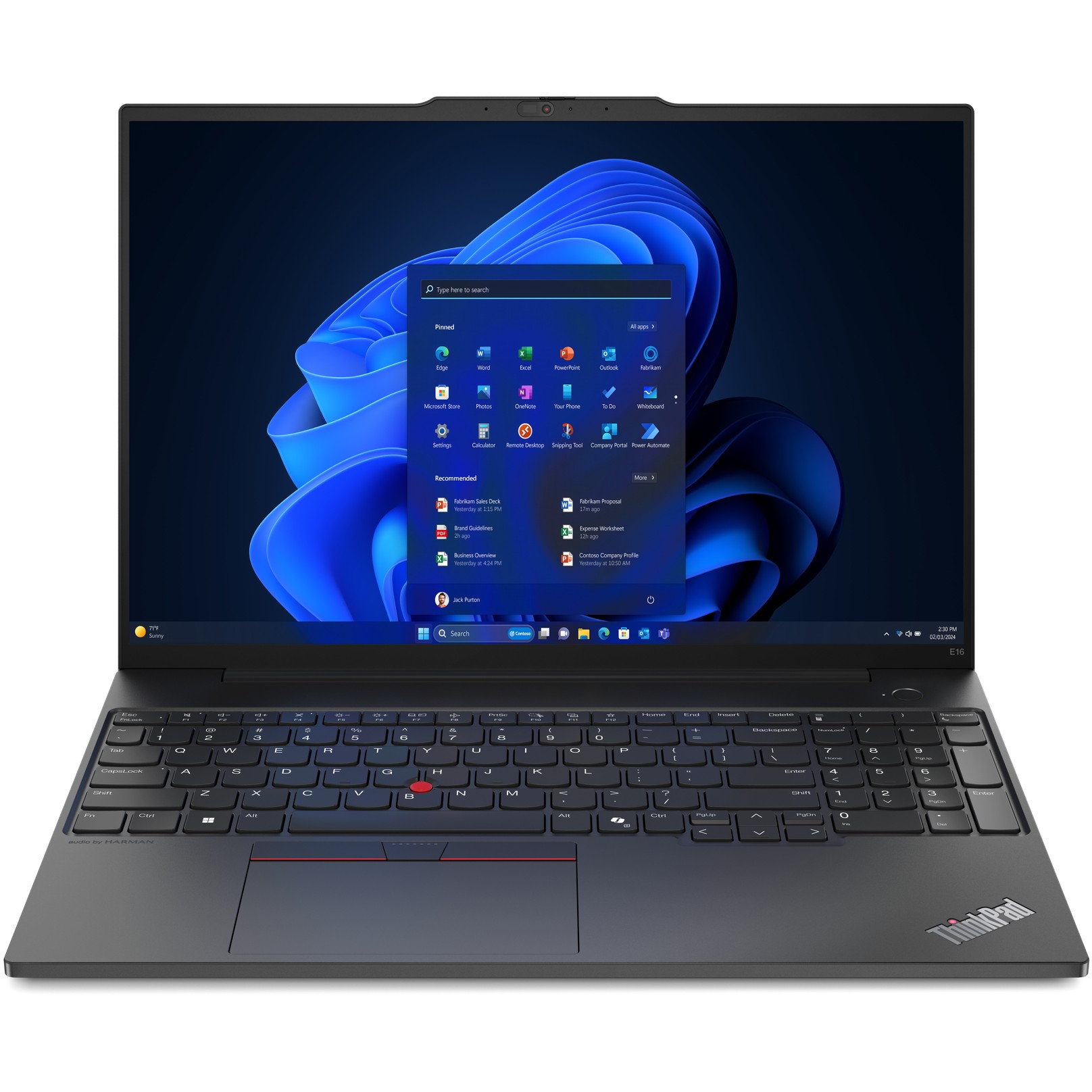 Laptop LENOVO ThinkPad E16 G2 (16" ekran, W11Pro, 16GB RAM, 512SSD) – internacionalna non HR tipkovnica