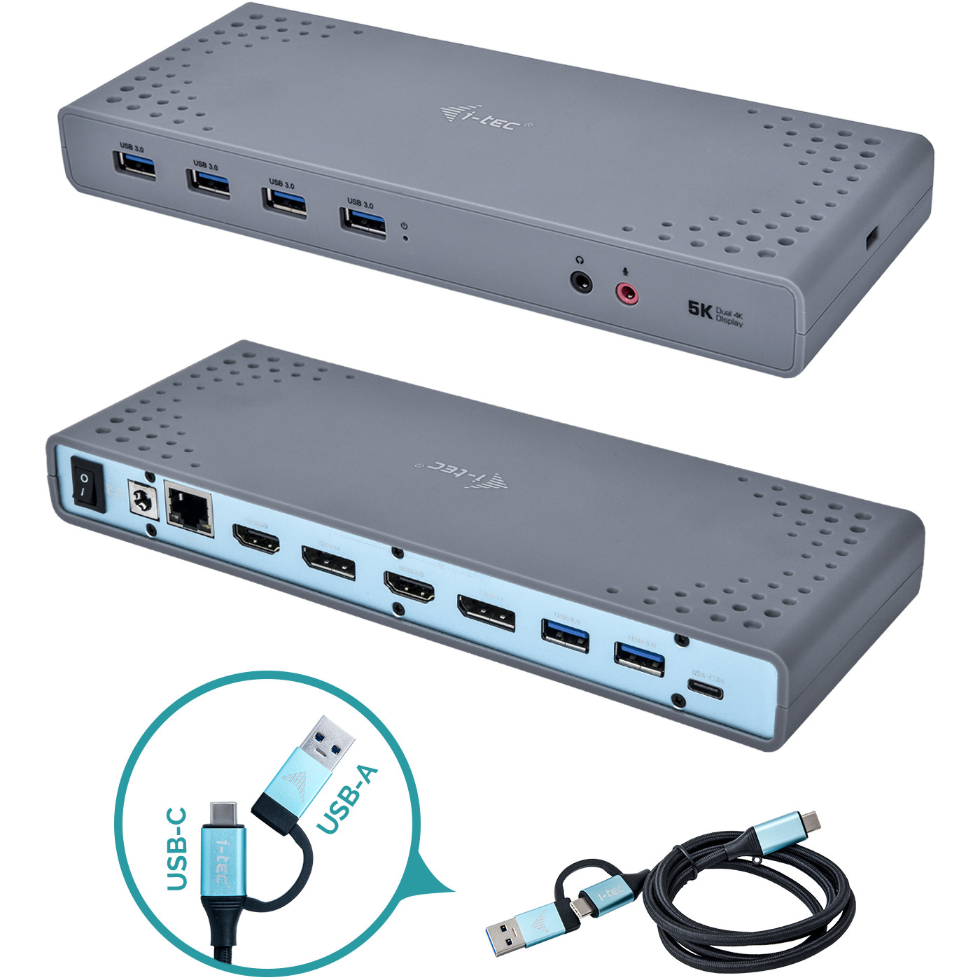 Docking Station I-TEC D I-Tec USB 3.0 / USB-C 5K Universal Dual
