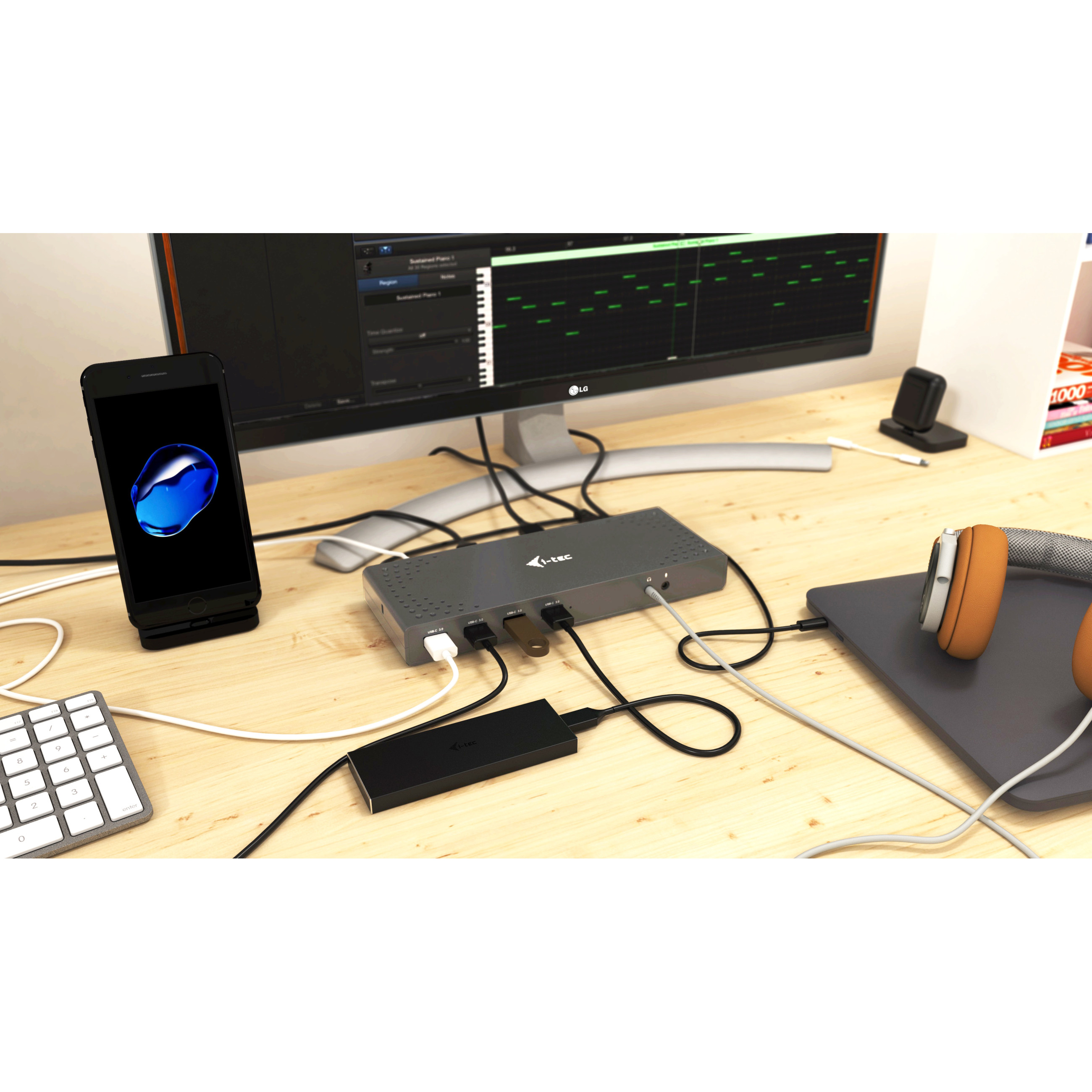 Docking Station I-TEC D I-Tec USB 3.0 / USB-C 5K Universal Dual-14