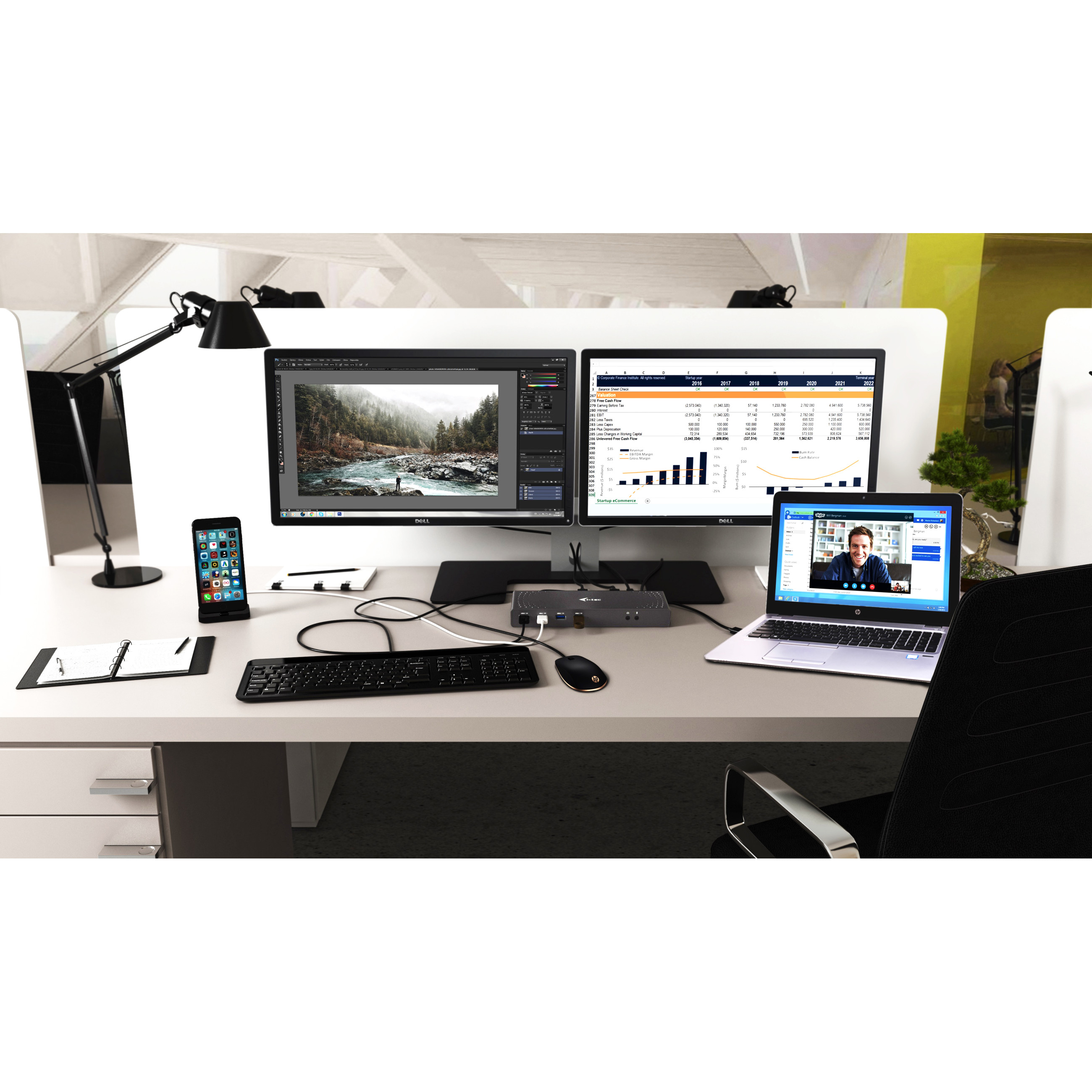 Docking Station I-TEC D I-Tec USB 3.0 / USB-C 5K Universal Dual-15