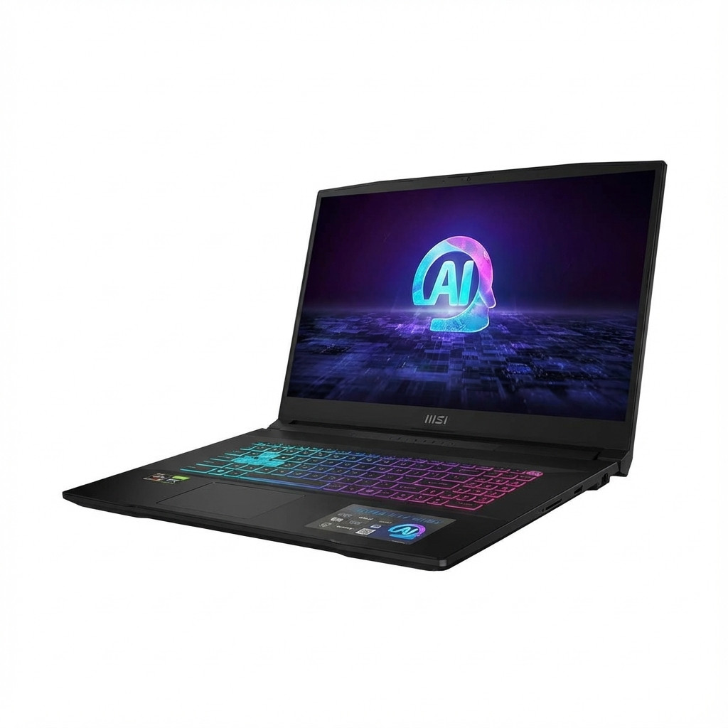 Laptop MSI Katana A17 AI B8VF-866 (17.3" FHD, AMD Ryzen 7 8845HS, 16 GB RAM, 1 TB SSD, NVIDIA GeForce RTX 4060, Windows 11 Home, crna) – internacionalna non HR tipkovnica