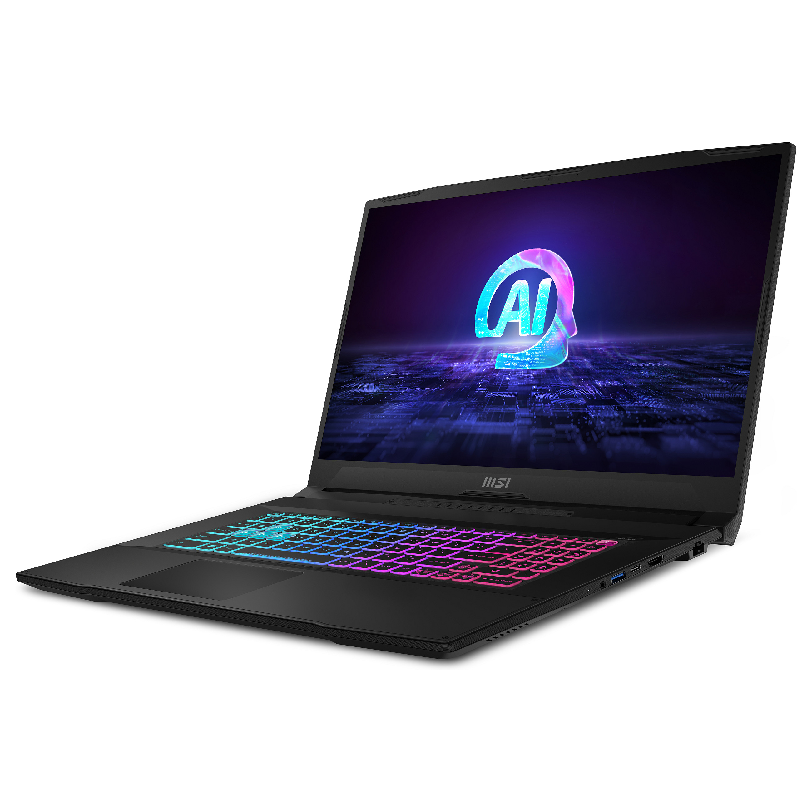 Laptop MSI Katana A17 AI B8VF-866 (17.3" FHD, AMD Ryzen 7 8845HS, 16 GB RAM, 1 TB SSD, NVIDIA GeForce RTX 4060, Windows 11 Home, crna) – internacionalna non HR tipkovnica-1