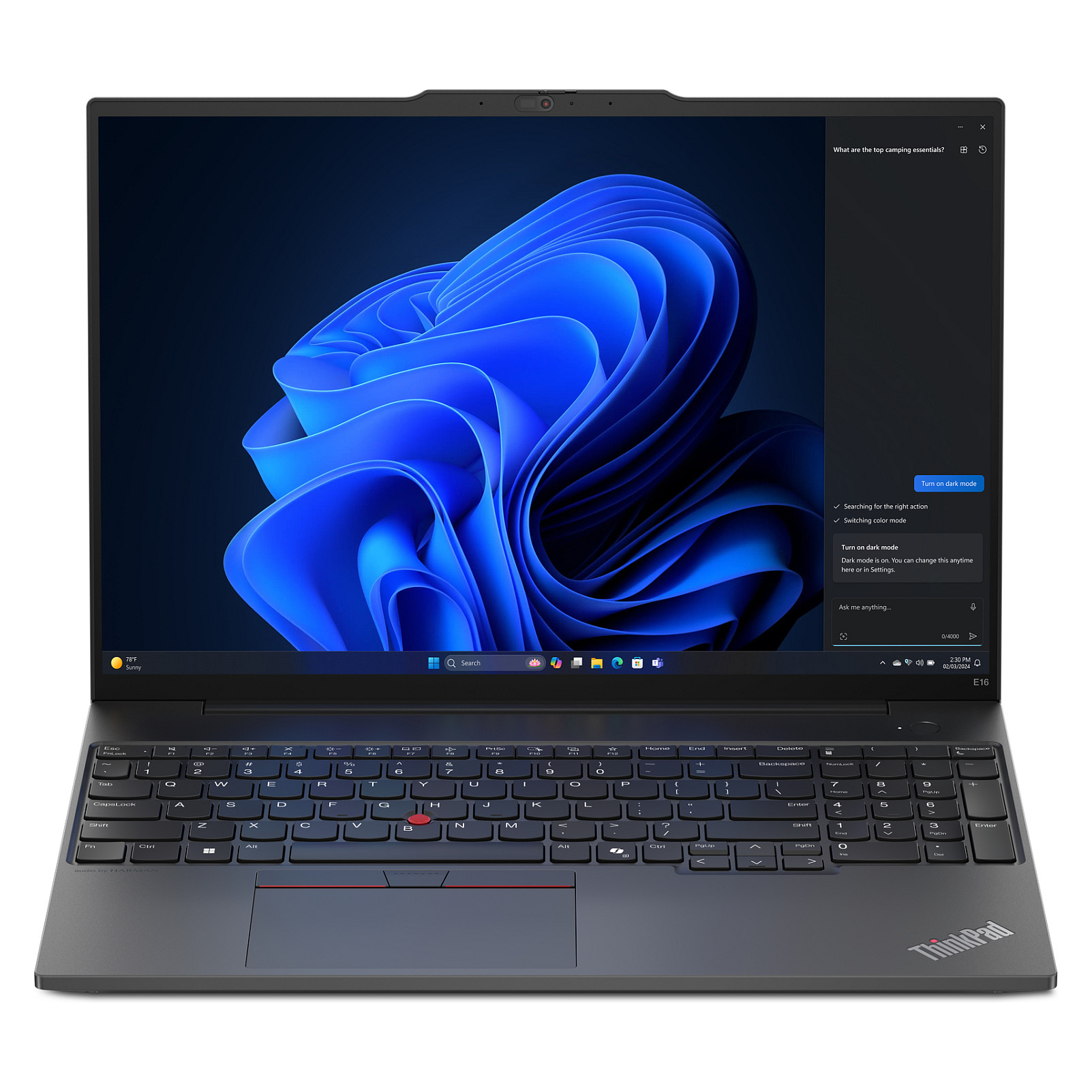 Laptop LENOVO ThinkPad E16 G2 21M50027GE (16" FHD+, R7-7535HS, 32GB RAM, 1TB SSD, Win11 Pro)-3