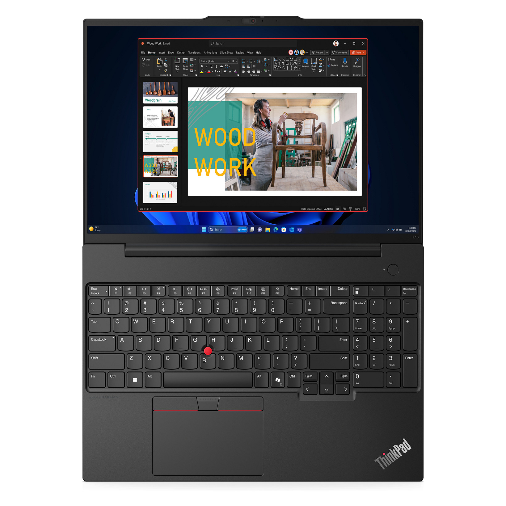 Laptop LENOVO ThinkPad E16 G2 21M50027GE (16" FHD+, R7-7535HS, 32GB RAM, 1TB SSD, Win11 Pro)-16