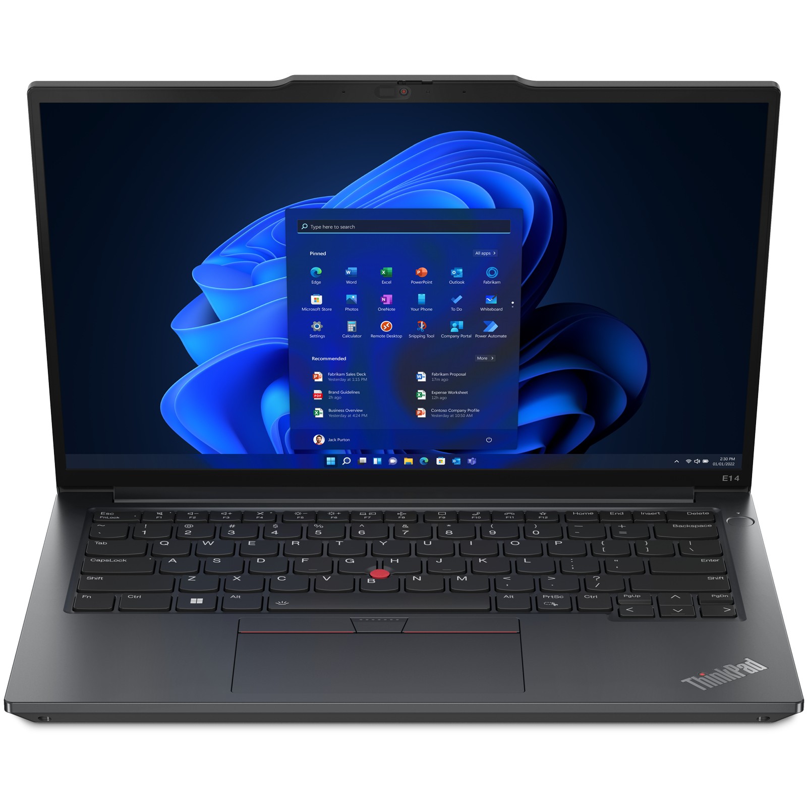 Laptop LENOVO ThinkPad E14 G5 21JR (14" FHD, RYZEN 5 7530U, 16GB RAM, 512GB SSD, Windows 11 Pro, crna) – internacionalna non HR tipkovnica-6