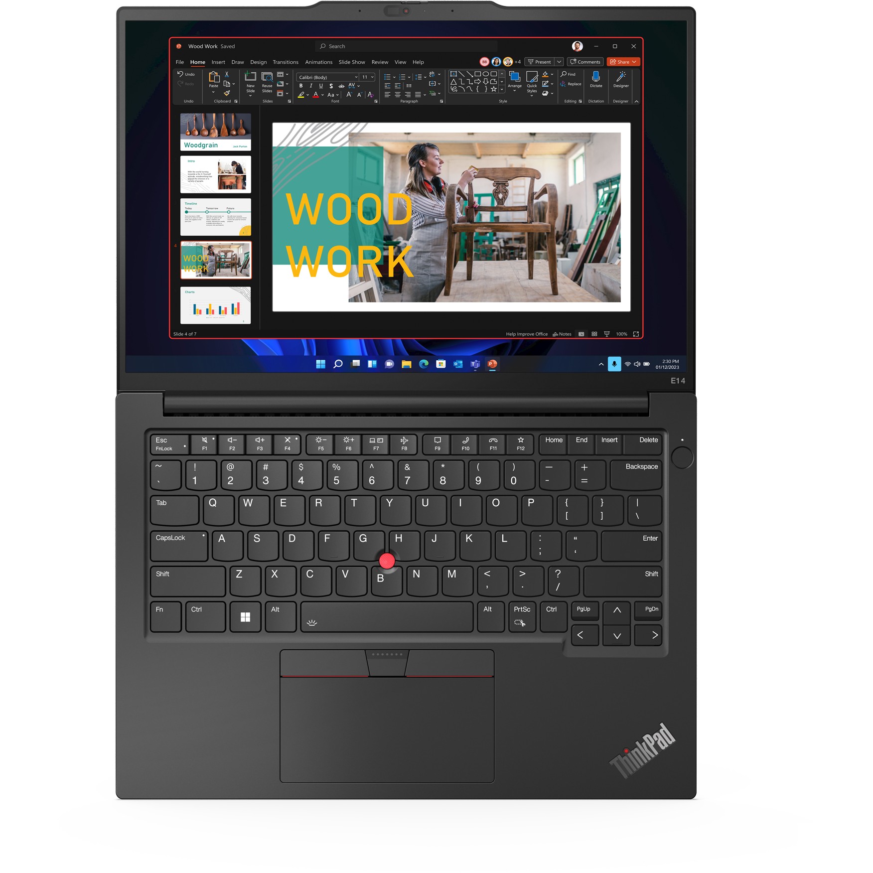 Laptop LENOVO ThinkPad E14 G5 21JR (14" FHD, RYZEN 5 7530U, 16GB RAM, 512GB SSD, Windows 11 Pro, crna) – internacionalna non HR tipkovnica-13