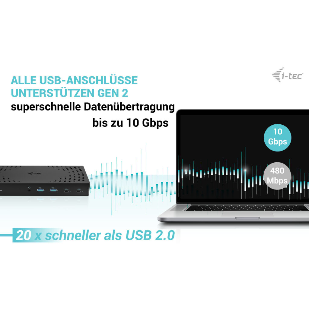 Docking Station I-TEC USB-C/Thunderbolt 14-in-1 PD 100W-13