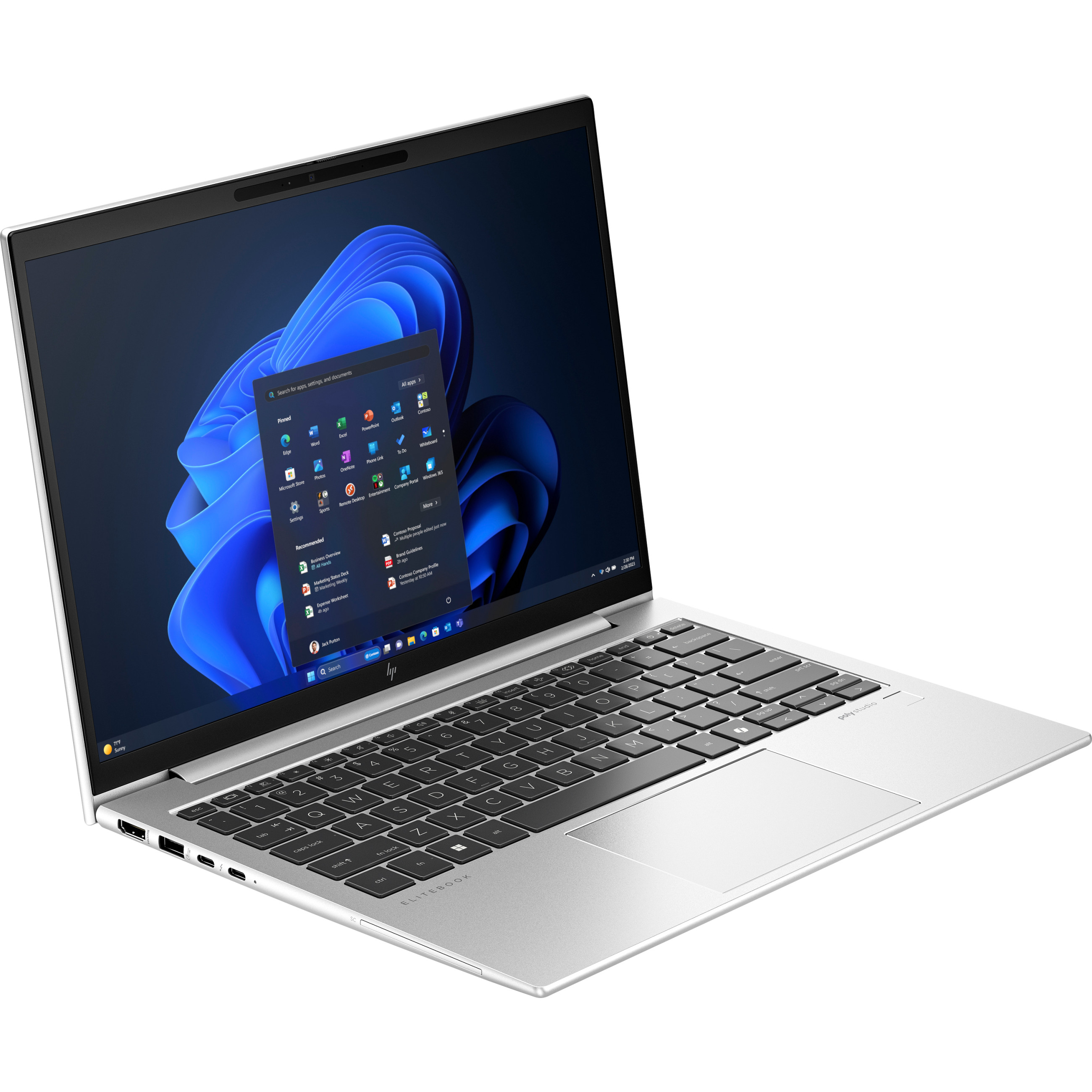 Laptop HP EliteBook 835 G11 AMD Ryzen 7 8840U (13,3" WUXGA, 16GB RAM, 512GB SSD, LTE, Windows 11 Pro, njemačka tipkovnica) – internacionalna non HR tipkovnica-1