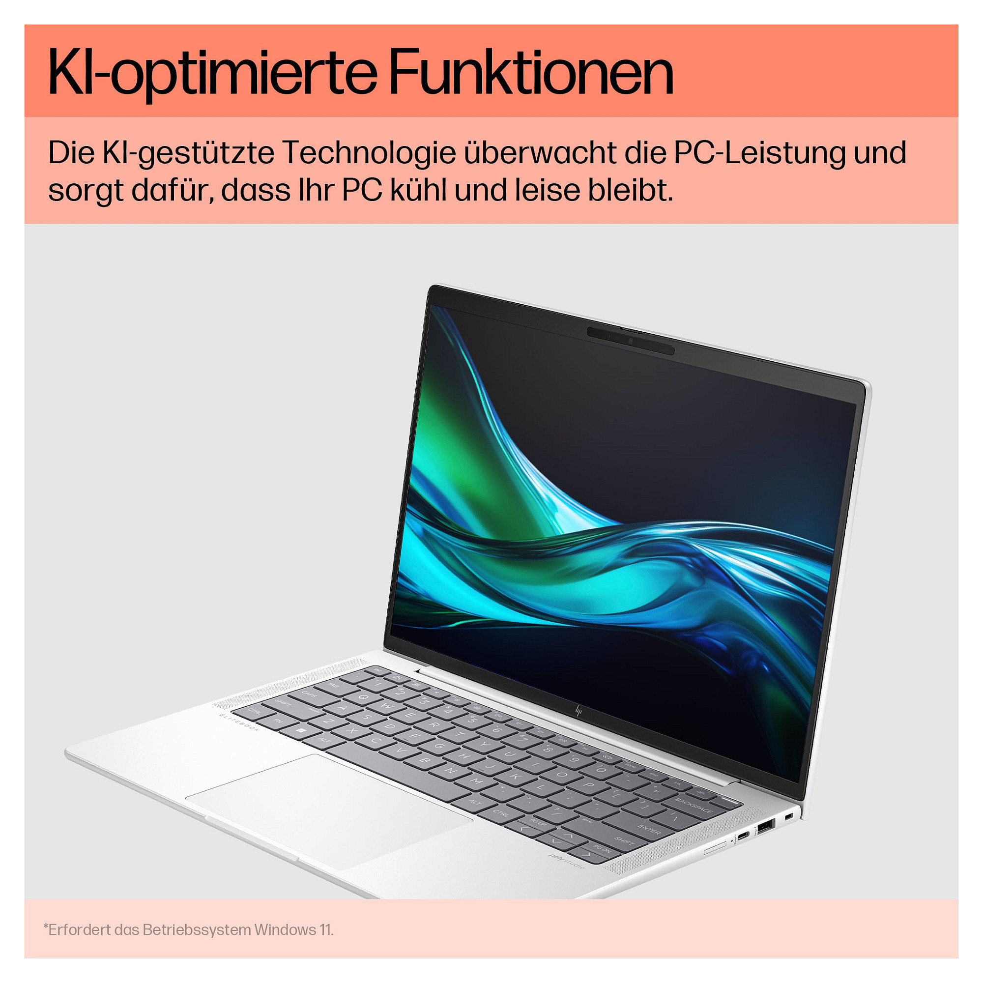 Laptop HP EliteBook 1040 G11 (14" WUXGA, Intel Core Ultra 7 155H, 16GB RAM, 512GB SSD, LTE, Windows 11 Pro) – internacionalna non HR tipkovnica-11