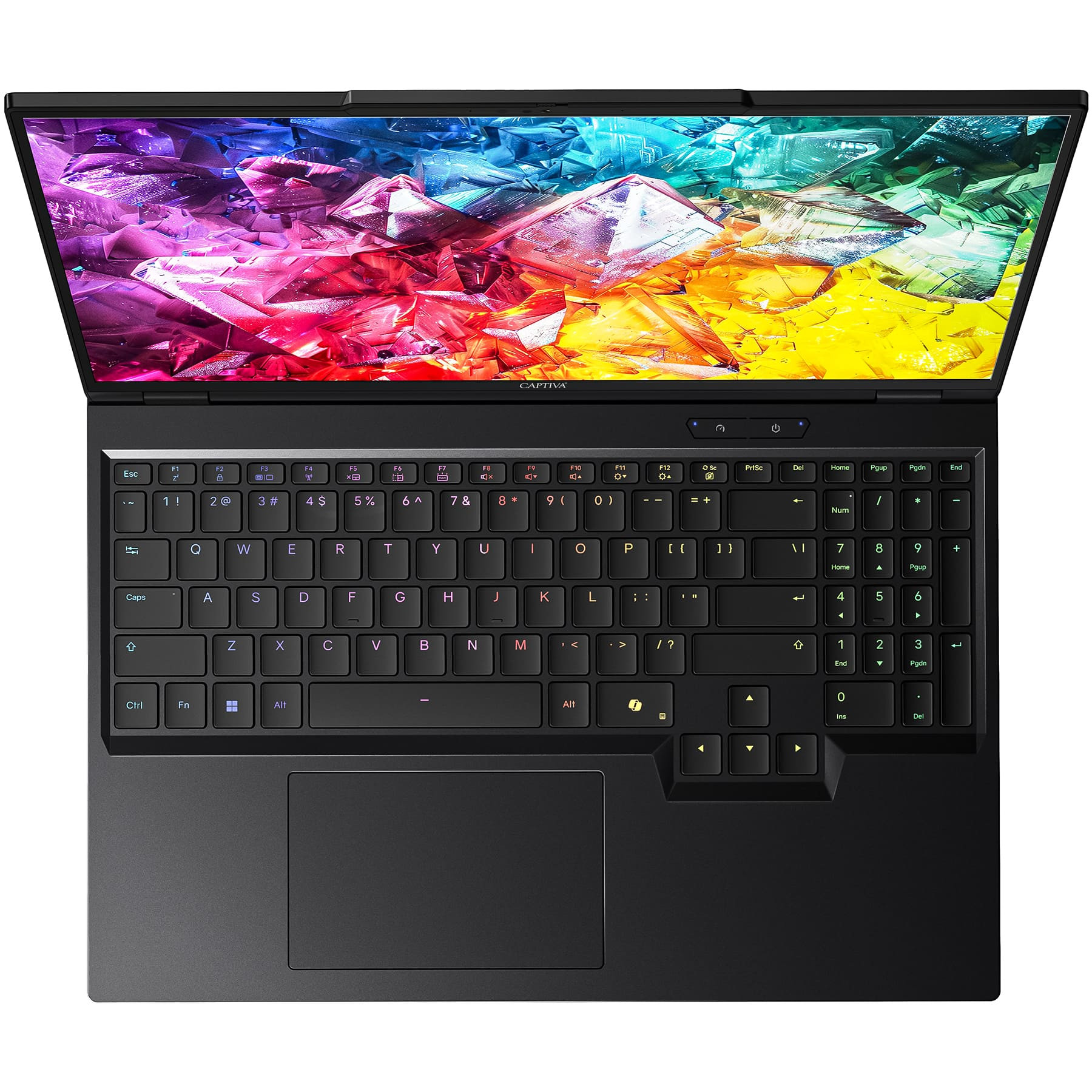 Laptop CAPTIVA Notebook Ultimate Gaming R95-061GE (15.6" FHD, Intel i9, 64GB RAM, 2TB SSD, RTX 5090, Win 11, hrvatska tipkovnica, crna) – internacionalna non HR tipkovnica-1