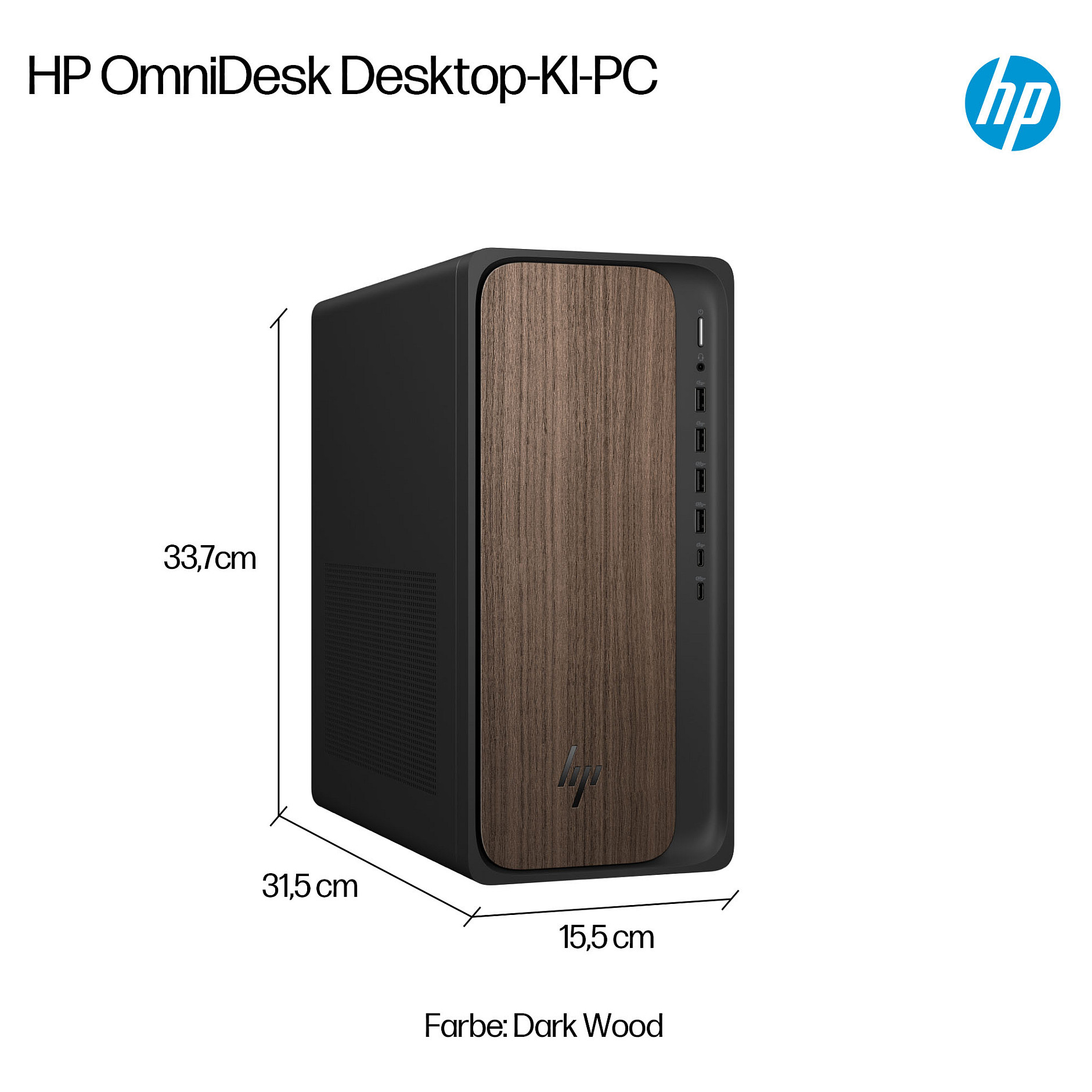 Stolno računalo HP OmniDesk Desktop AI M03-0475ng (Intel Core Ultra 7 265, 16GB, 1TB SSD, Win11 Home, Dark Wood)-14