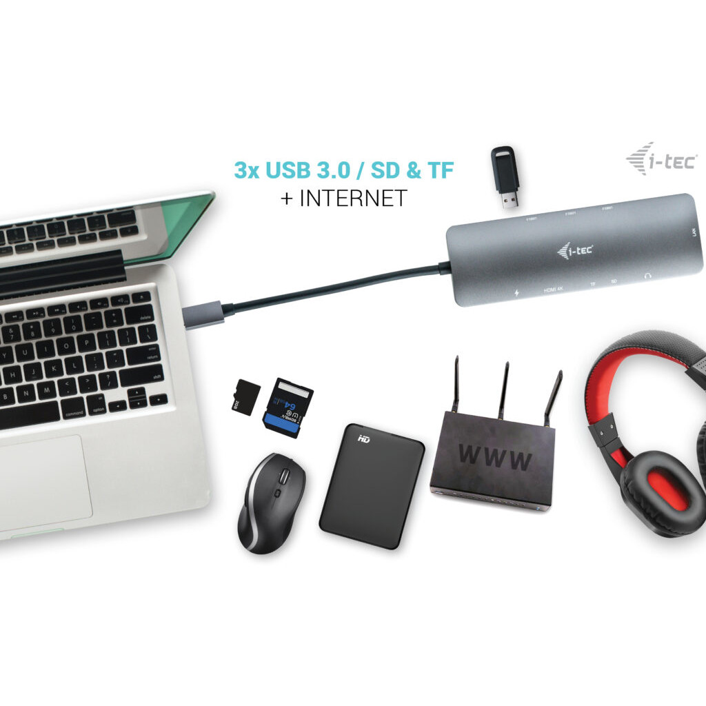 Docking Station I-TEC D i-tec Metal USB-C Nano 4K HDMI LAN + Power Delivery-6