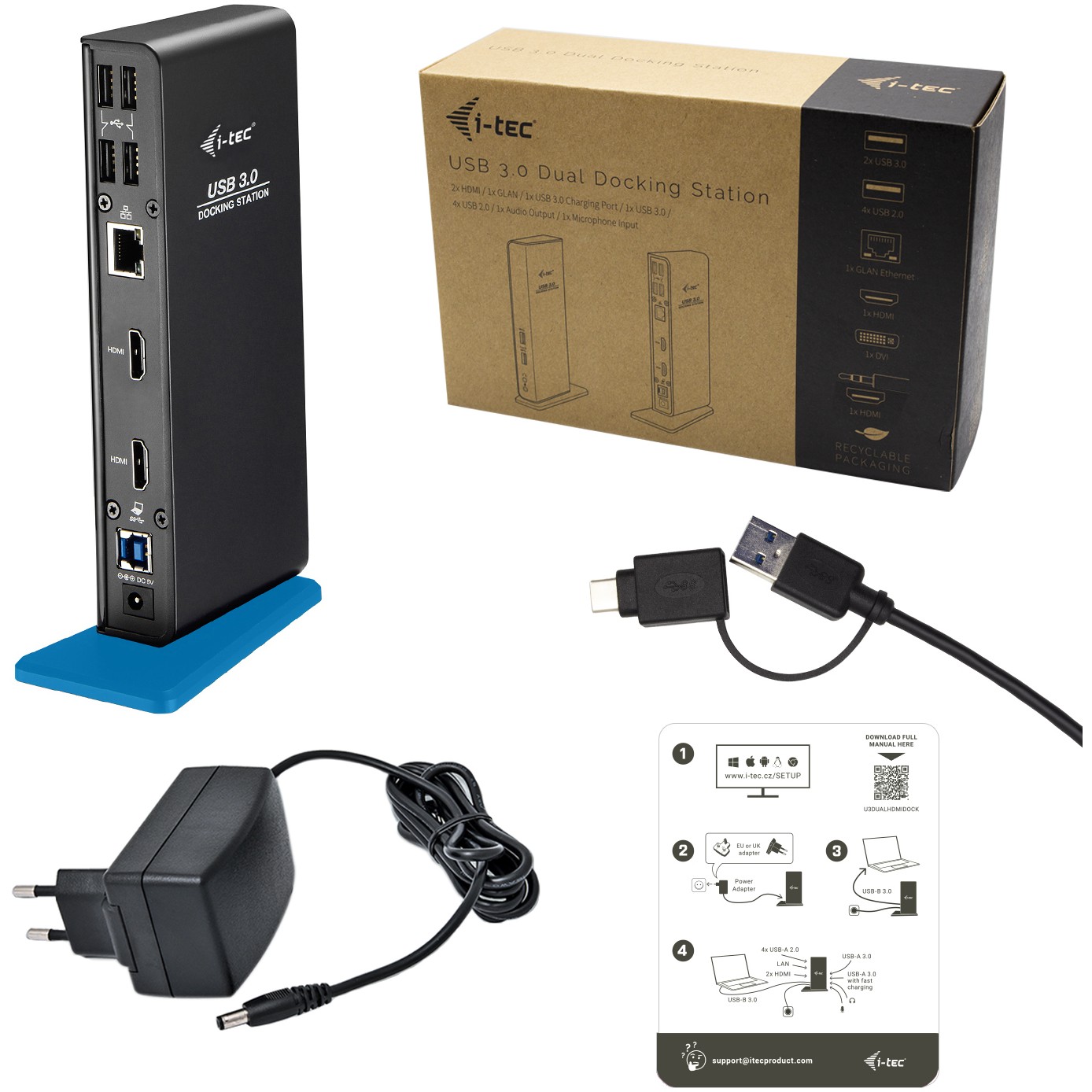 Docking Station I-TEC USB 3.0 Dual HDMI D I-TEC-6