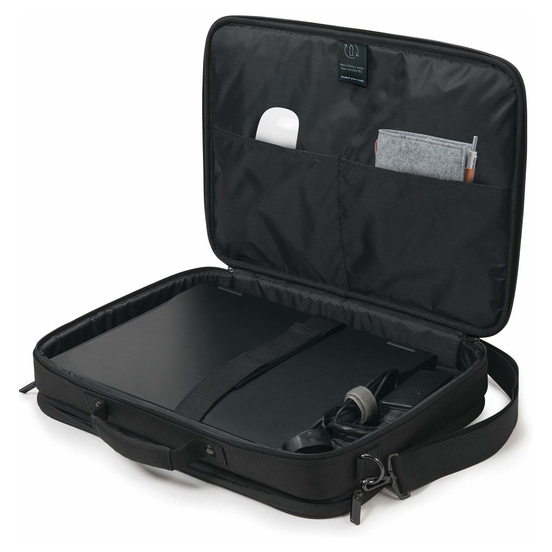 Torba za laptop DICOTA Eco Multi Plus baza bis 39,6 cm 15.6" crna boja-5