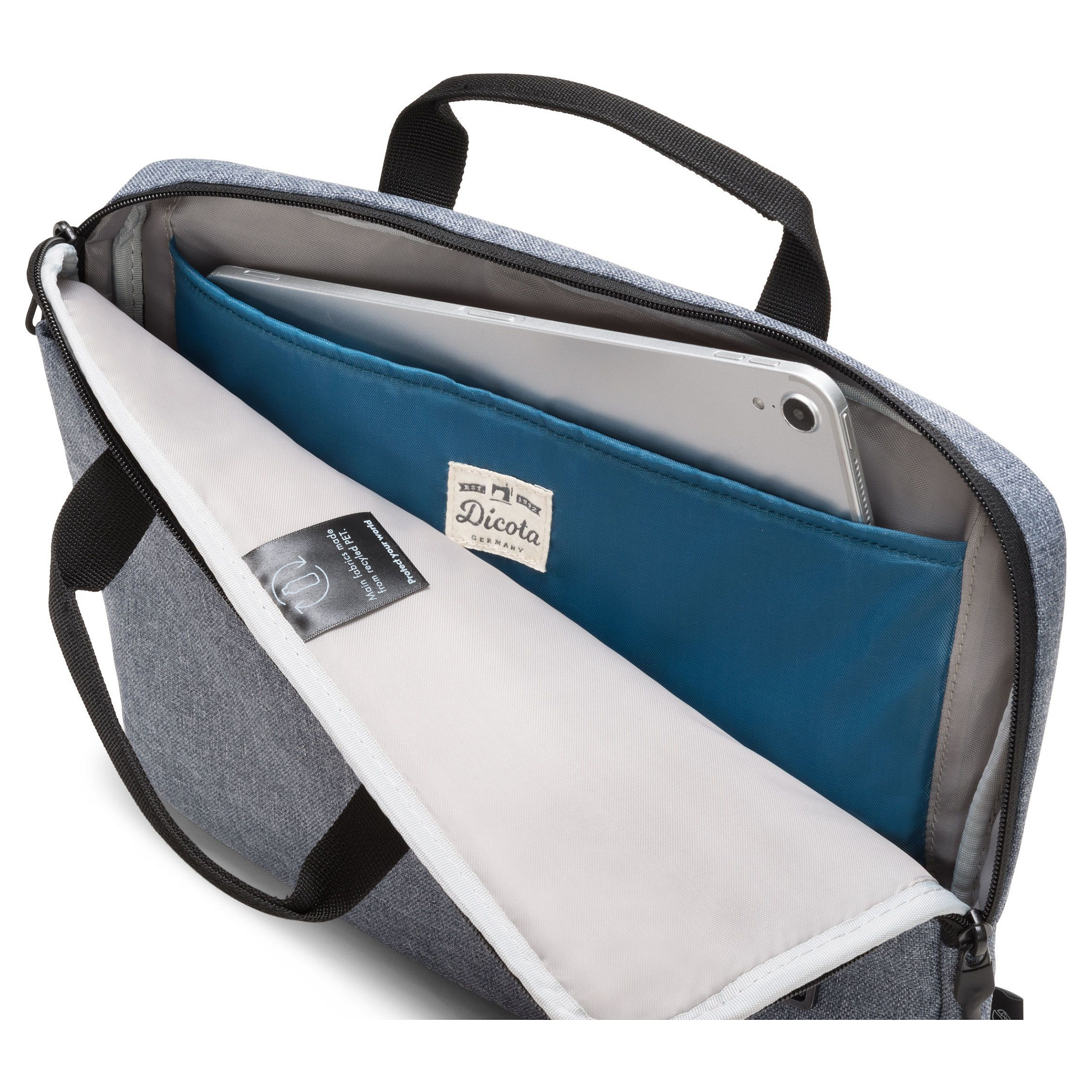 Torba za laptop DICOTA Eco Slim Case MOTION 14-15.6" Blue Denim (PET materijal, podstavljena)-6