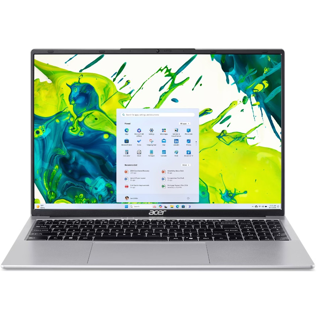 Laptop ACER Aspire Lite 16 AL16-54P-523X (16" WUXGA, Core i5-1334U, 16GB RAM, 512GB SSD, Windows 11) – internacionalna non HR tipkovnica