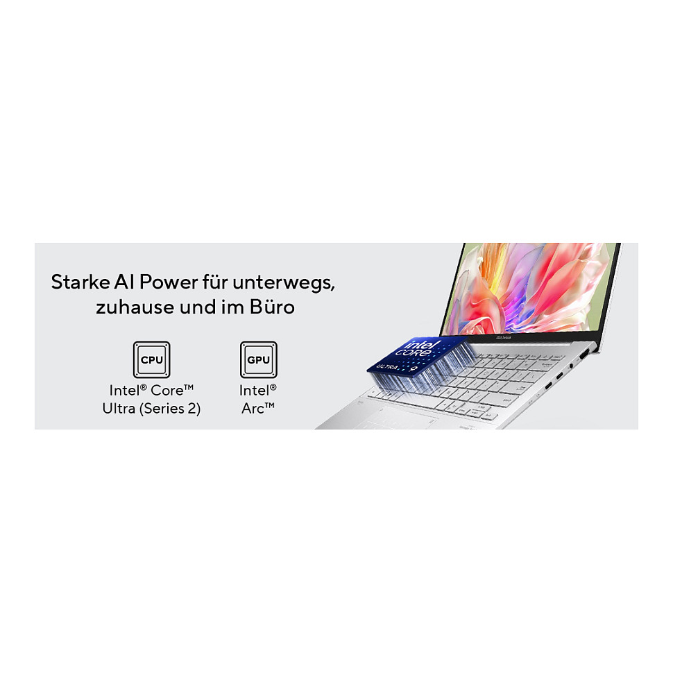 Laptop ASUS Zenbook 14 UX3405CA-QL637W (14" WUXGA, Core Ultra 7, 16GB, 1TB, Win11) – internacionalna non HR tipkovnica-7