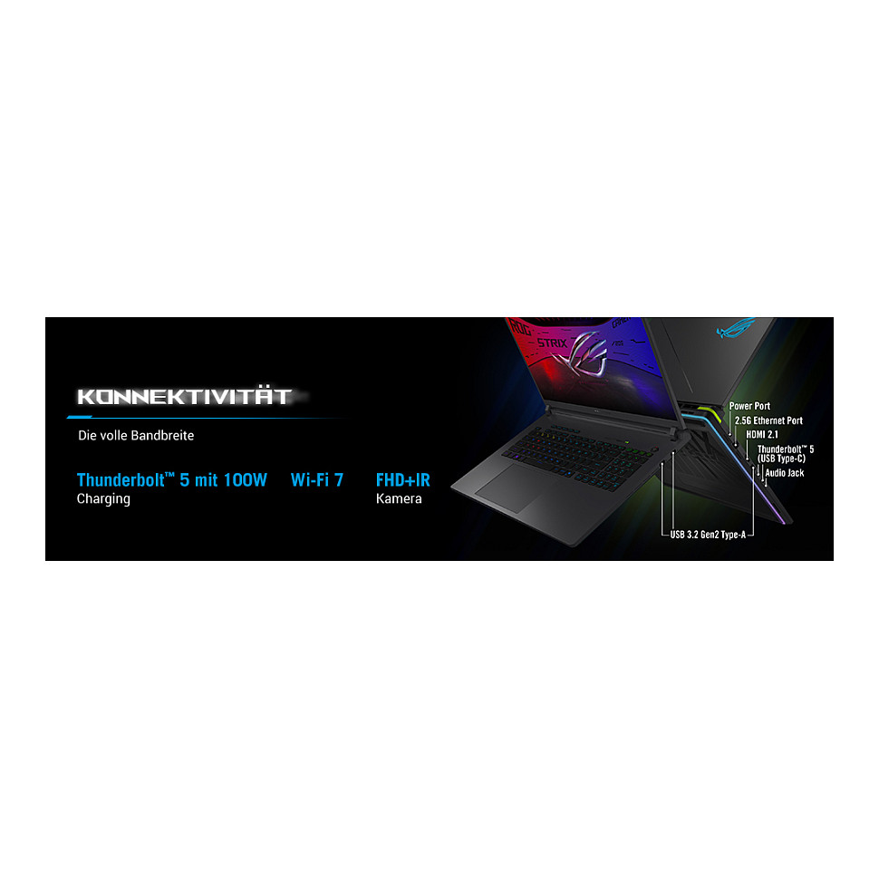 Laptop ASUS ROG Strix G18 G815LW-S9134W (18" WQXGA, Core Ultra 9, 32GB RAM, 2TB SSD, RTX 5080, Win11) – internacionalna non HR tipkovnica-4