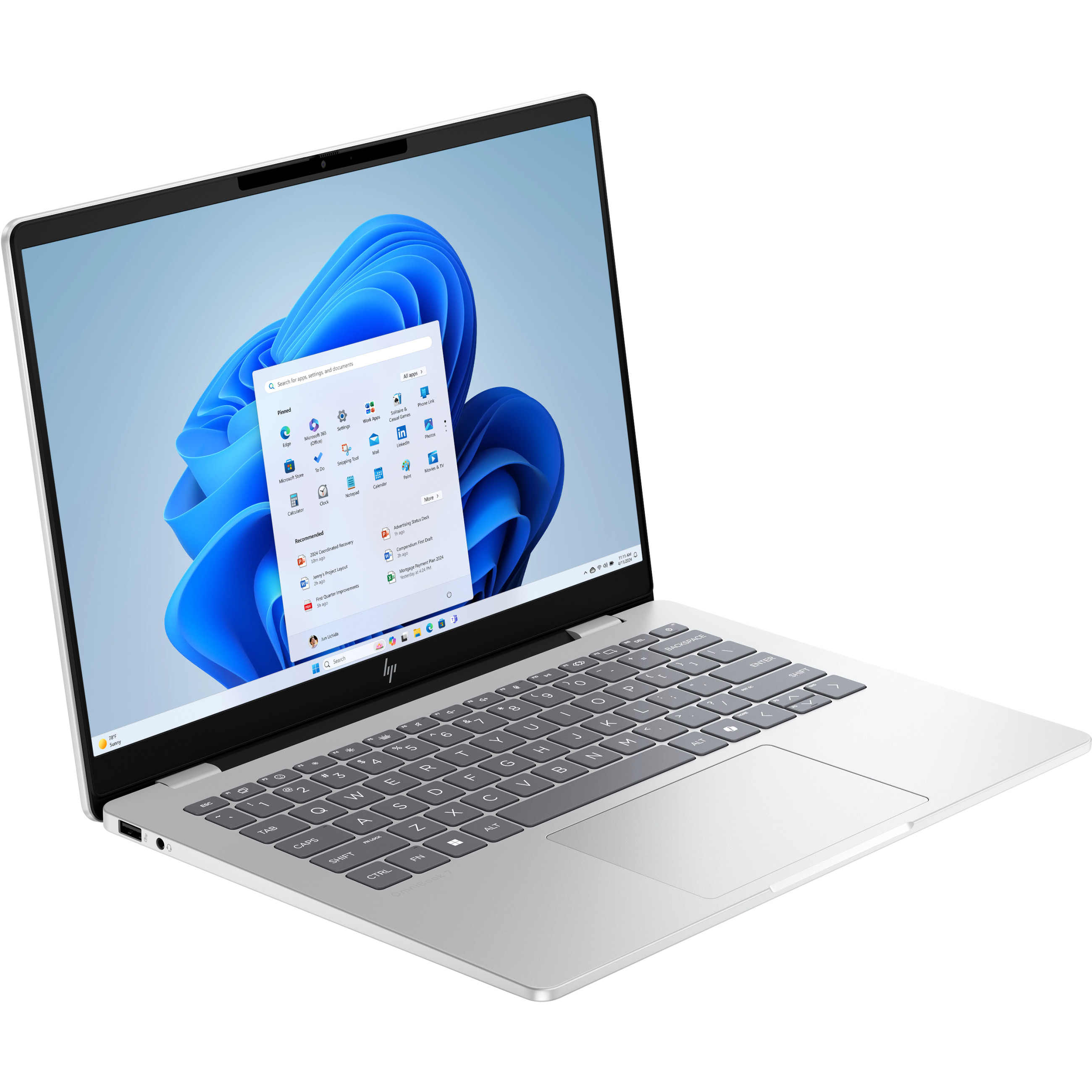 Laptop HP OmniBook 7 AI 14" 2k Core Ultra 7 255U (14" 2K, Core Ultra 7, 16GB RAM, 512GB SSD, Windows 11 Home) – internacionalna non HR tipkovnica-1