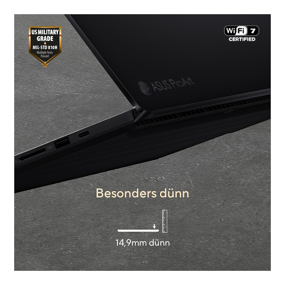 Laptop ASUS ProArt P16 R9 HX 370 (16" 2560x1600, AMD Ryzen 9, 32GB RAM, 2TB SSD, NVIDIA RTX 5080, Windows 11 Pro) – internacionalna non HR tipkovnica-4
