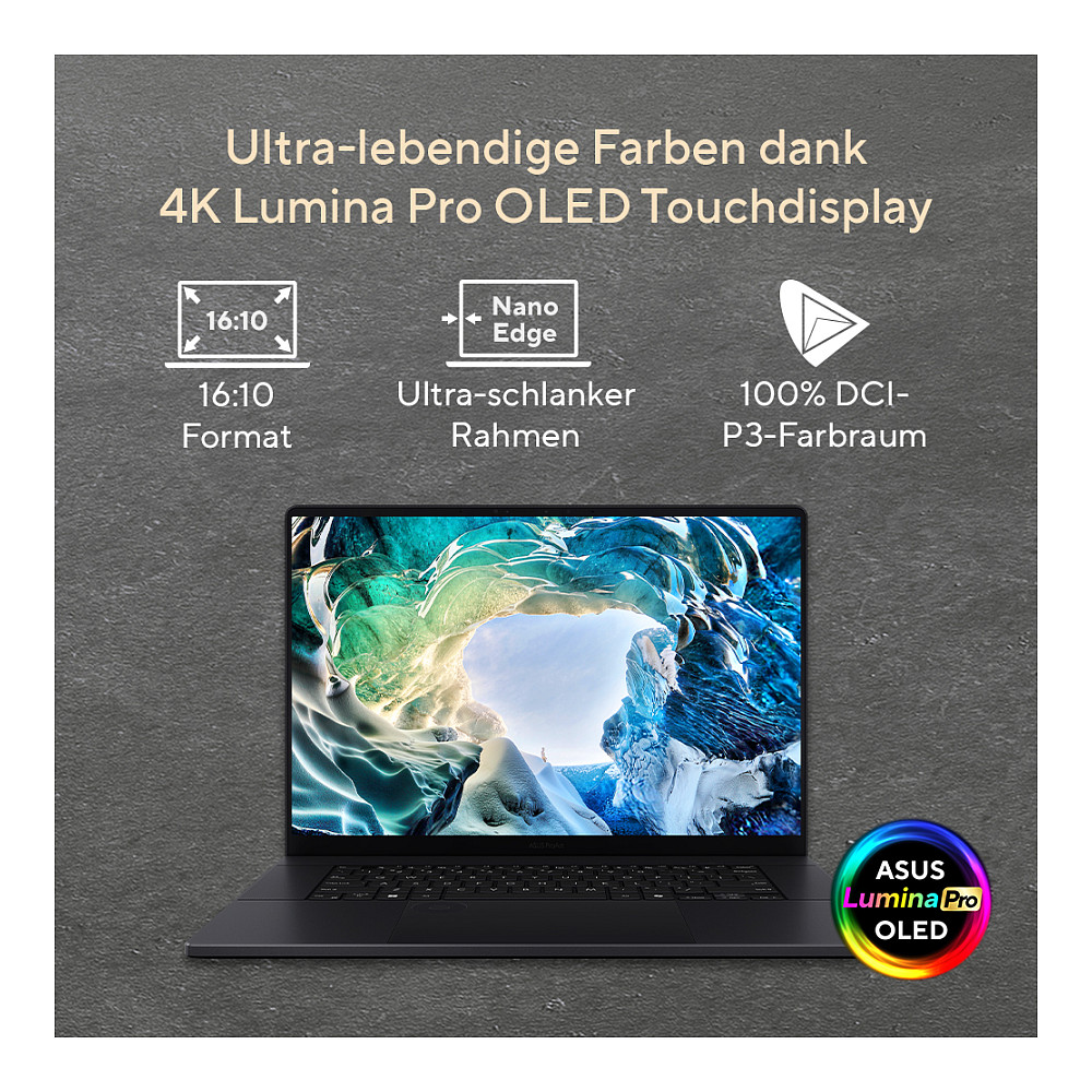 Laptop ASUS ProArt P16 R9 HX 370 (16" 2560x1600, AMD Ryzen 9, 32GB RAM, 2TB SSD, NVIDIA RTX 5080, Windows 11 Pro) – internacionalna non HR tipkovnica-8