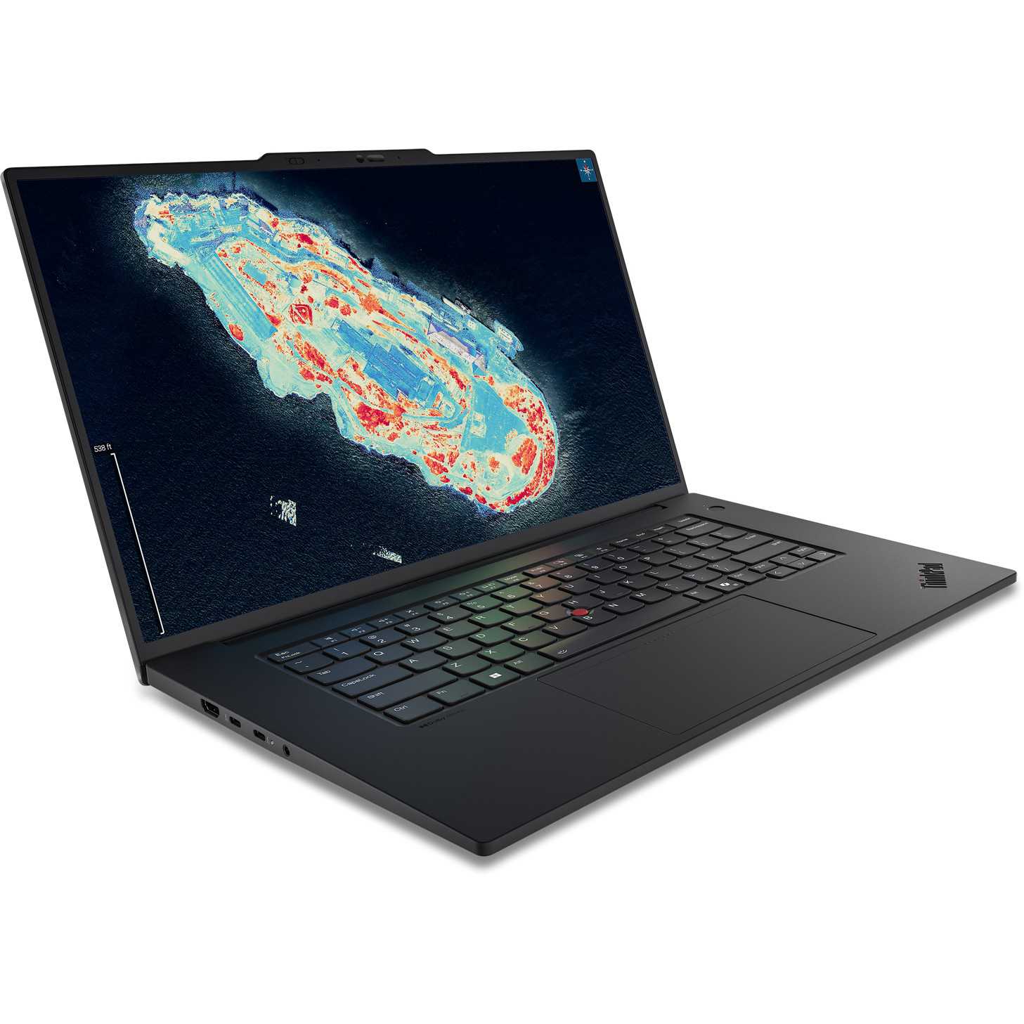 Laptop LENOVO ThinkPad T1g Gen 8 CU9 285H (15.6" FHD, Intel Core i7, 64GB RAM, 2TB SSD, NVIDIA RTX 5070, Windows 11 Pro, hrvatska tipkovnica, crna) – internacionalna non HR tipkovnica-1
