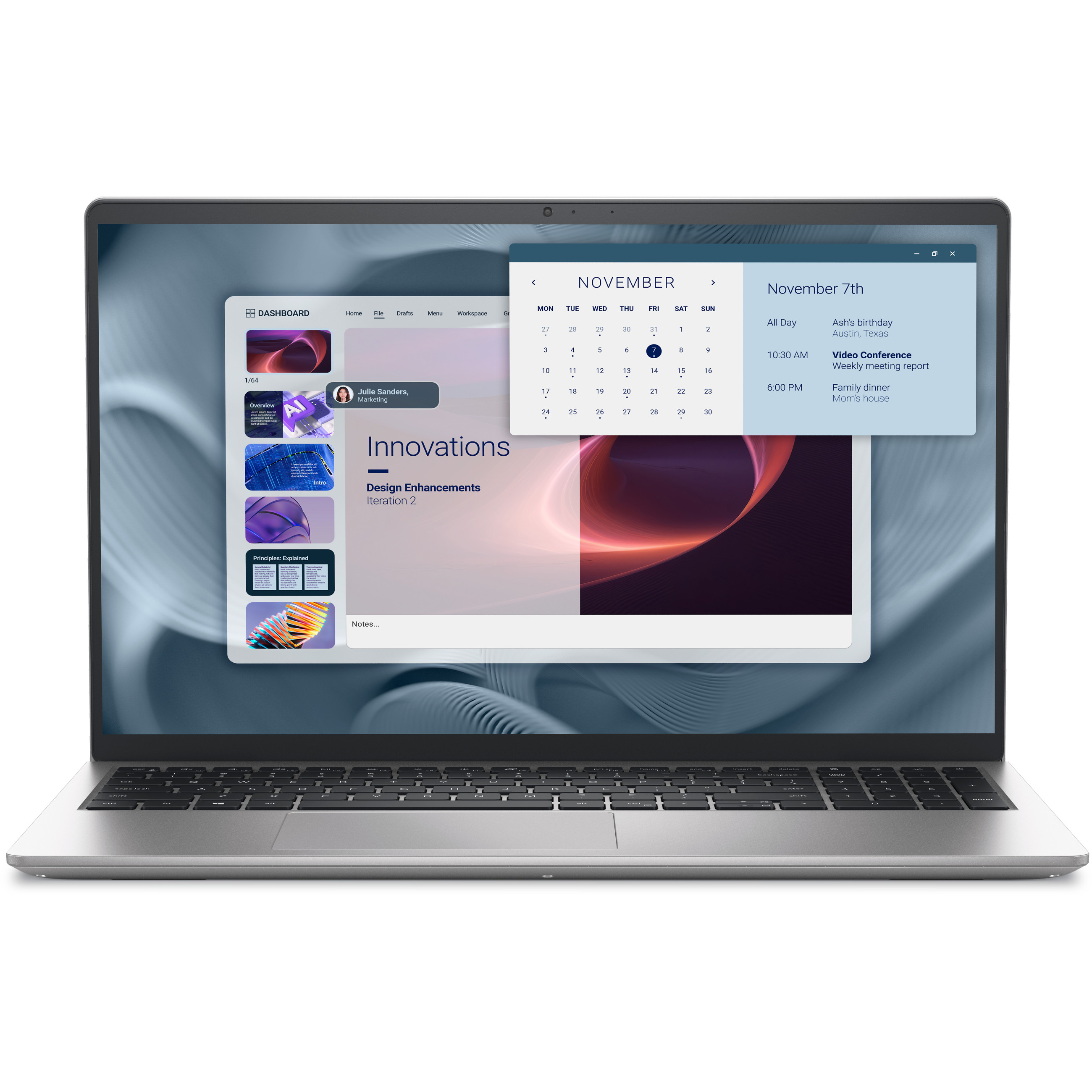 Laptop DELL Pro 15 Essential PV15250 (15.6" FHD, i7-1355U, 16GB RAM, 512GB SSD, Windows 11 Pro) – internacionalna non HR tipkovnica