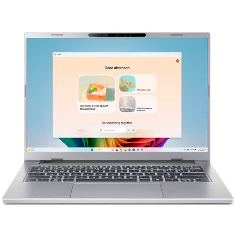 Laptop ACER Aspire 14 AI OLED A14-53M-75DW (14" WUXGA OLED, Core Ultra 7 258V, 32GB RAM, 1TB SSD, Windows 11, hrvatska tipkovnica) – internacionalna non HR tipkovnica-0