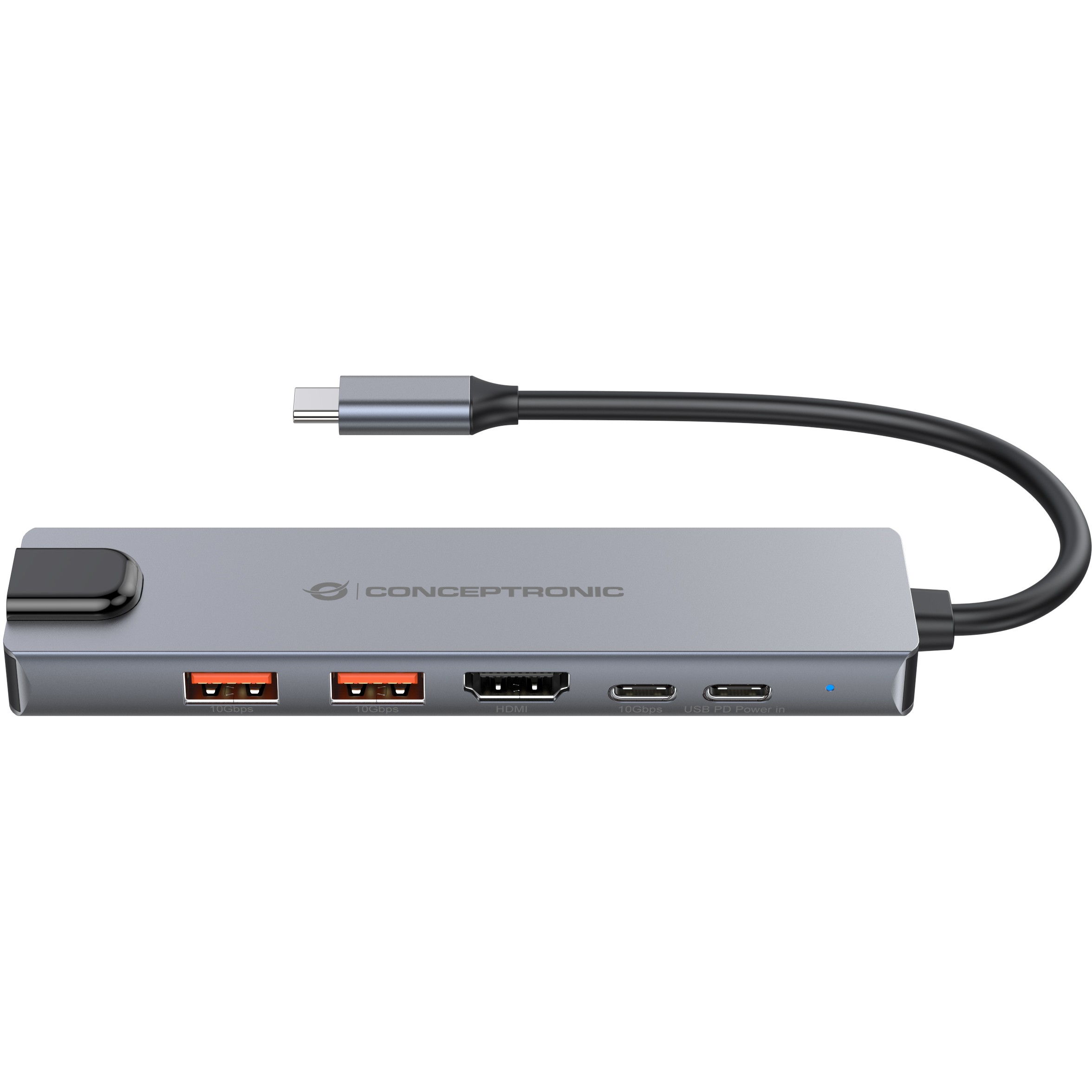 Dock CONCEPTRONIC 6-1 USB-C->HDMI/2xUSB-A/USB-C/+ 25cm si-2