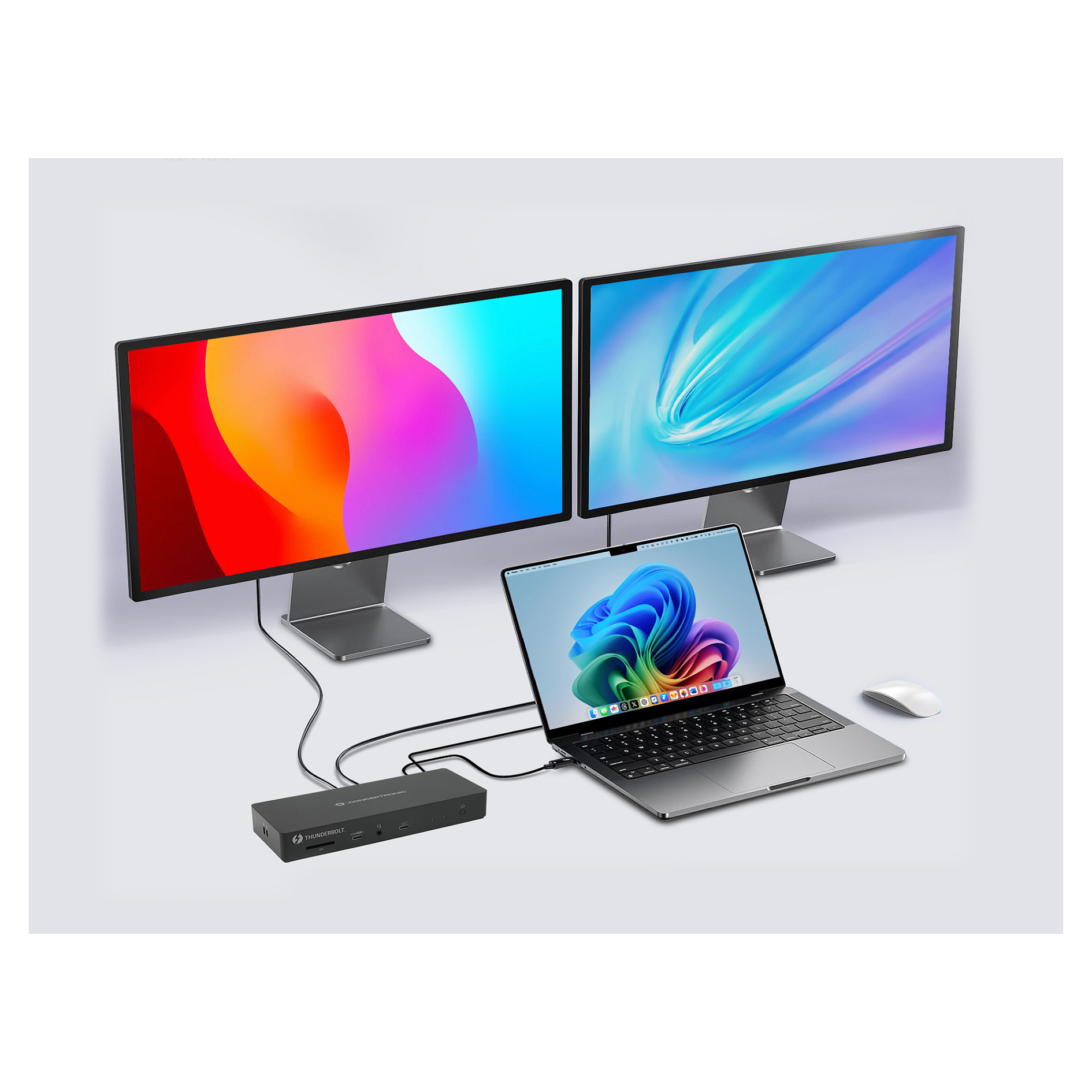 Docking stanica CONCEPTRONIC 13-1 USB-C->HDMI/2xUSB-A/2xUSB-C/+ 96W sw-7