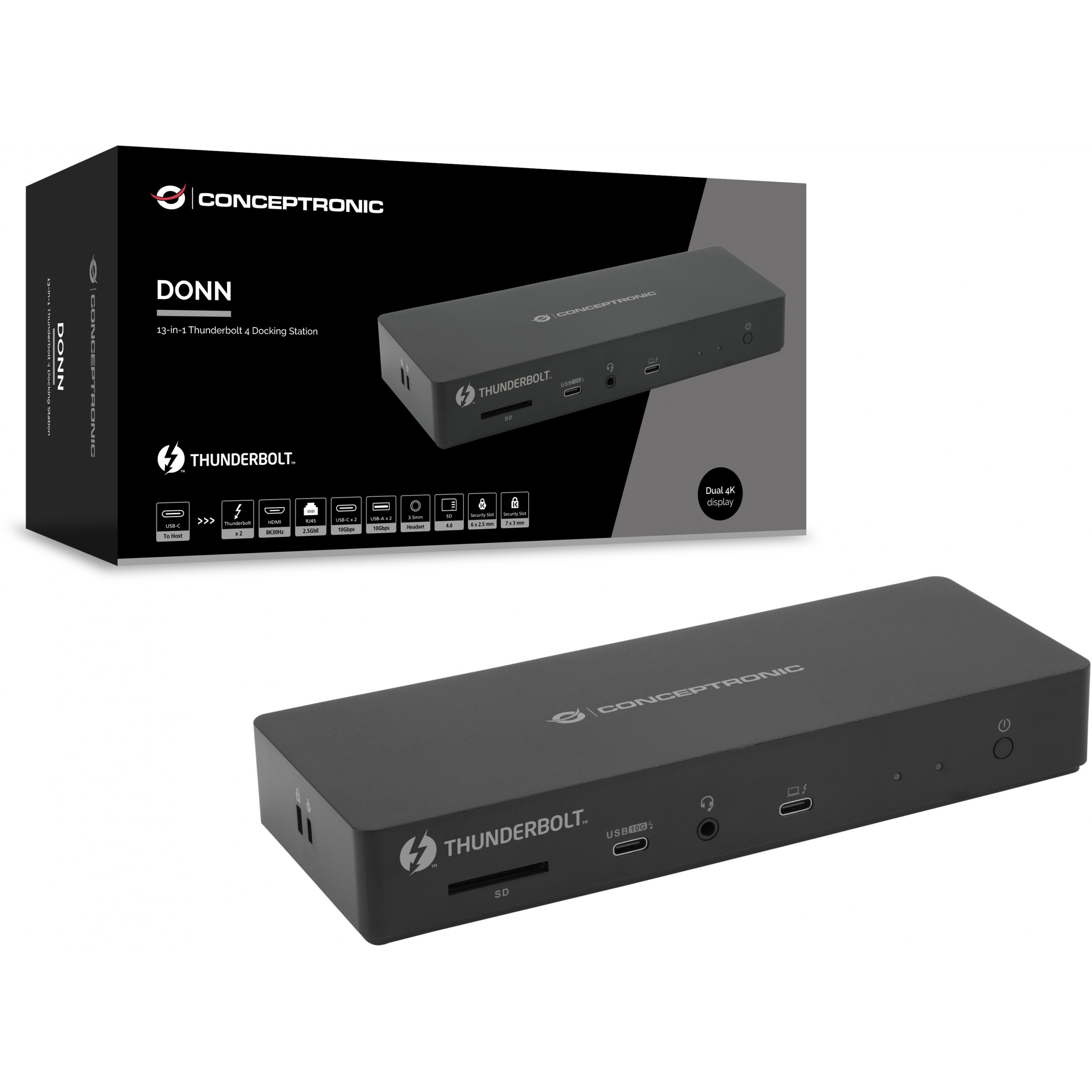 Docking stanica CONCEPTRONIC 13-1 USB-C->HDMI/2xUSB-A/2xUSB-C/+ 96W sw-5