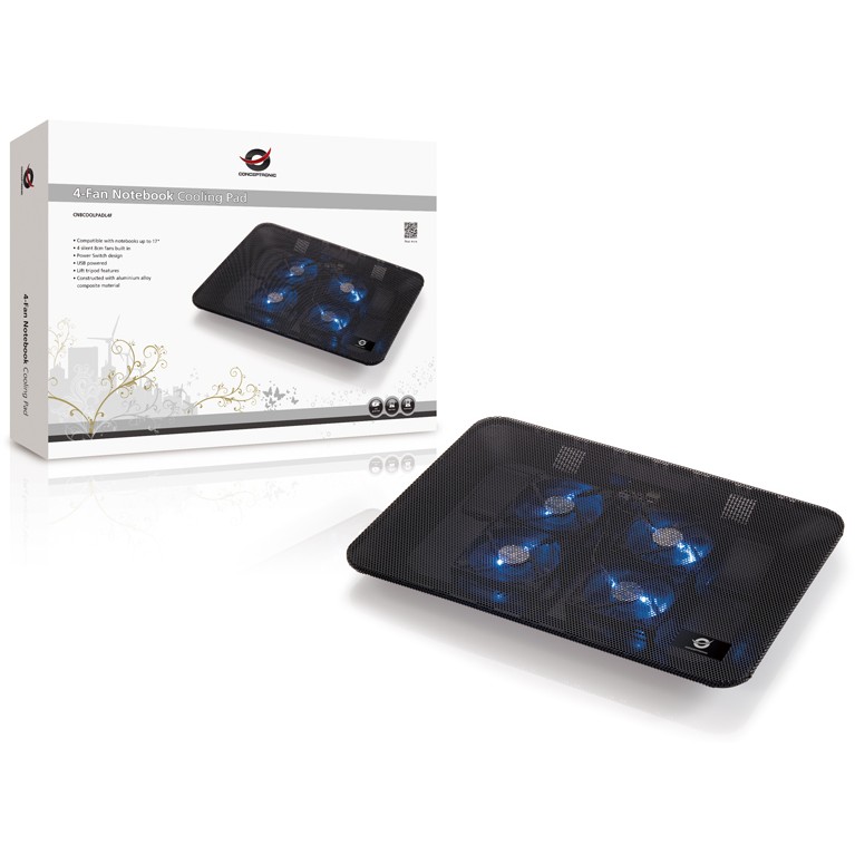 Laptop hlađenje CONCEPTRONIC 4-Fan USB-A2.0 15.6"-4