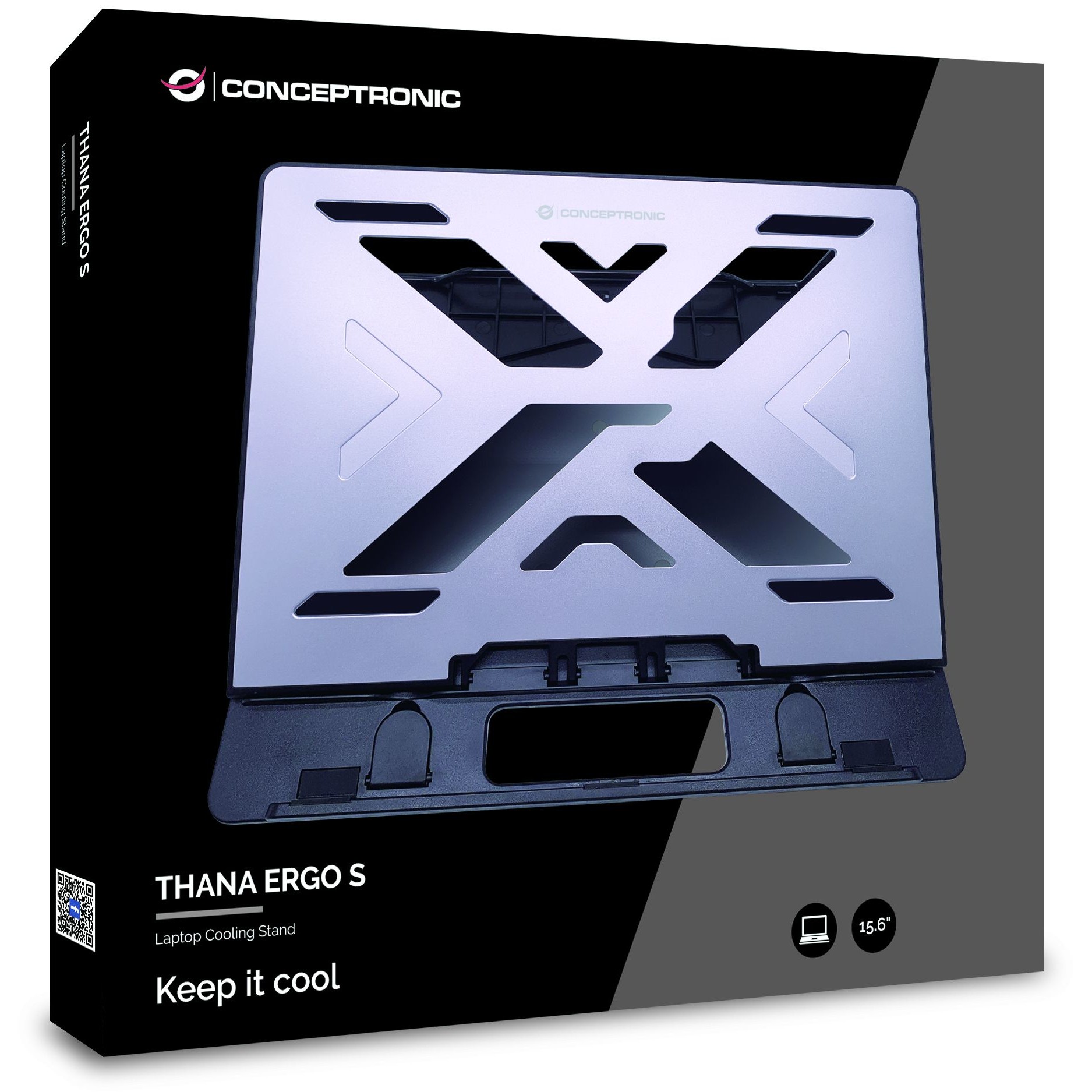 Laptop hlađenje CONCEPTRONIC Laptop-Kühlpad 50Kg ERGO 15.6"-2