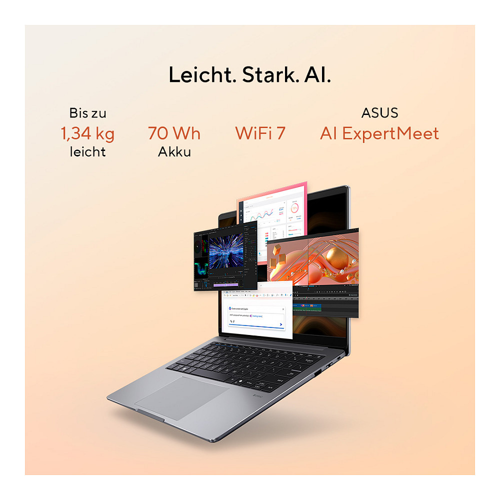 Laptop ASUS ExpertBook PM3 14" AI R7-350 16 512 (14" FHD, Ryzen 7 3500U, 16GB RAM, 512GB SSD, Windows 11 Pro, hrvatska tipkovnica, siva) – internacionalna non HR tipkovnica-14
