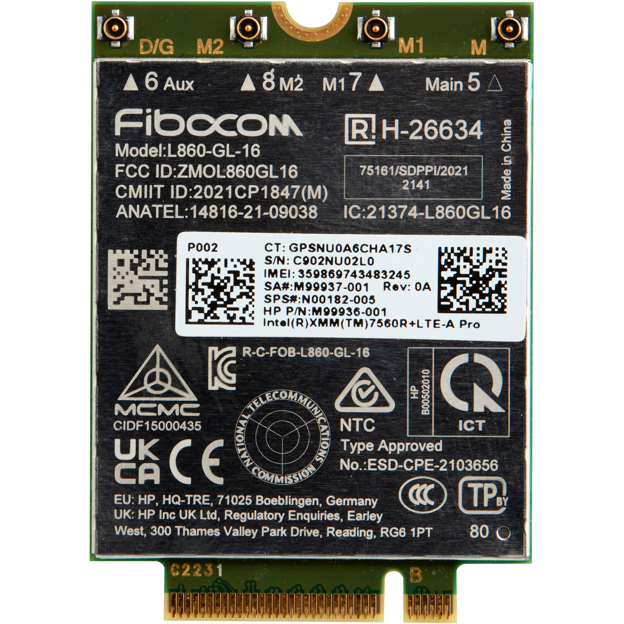 Kit za bežičnu mrežu HP XMM 7560 LTE-Advance WWAN-0