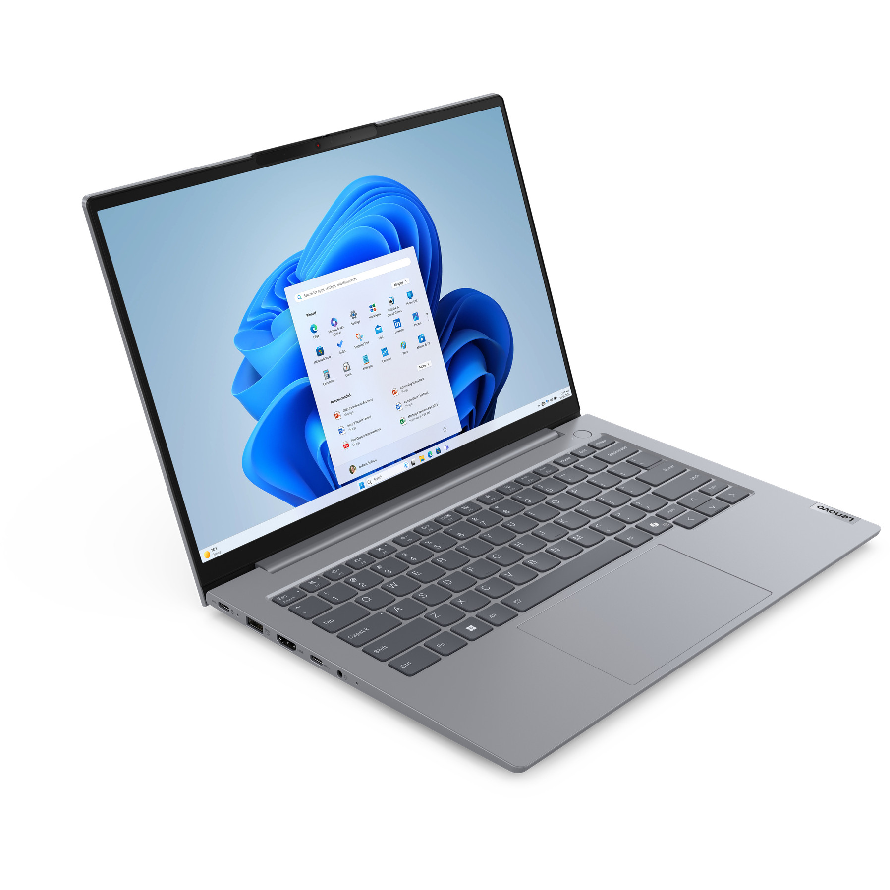 Laptop LENOVO ThinkBook 14 Gen 7 (14" FHD, RYZ7 7735HS, 32GB RAM, 1TB SSD, Windows 11 Pro) – internacionalna non HR tipkovnica-1