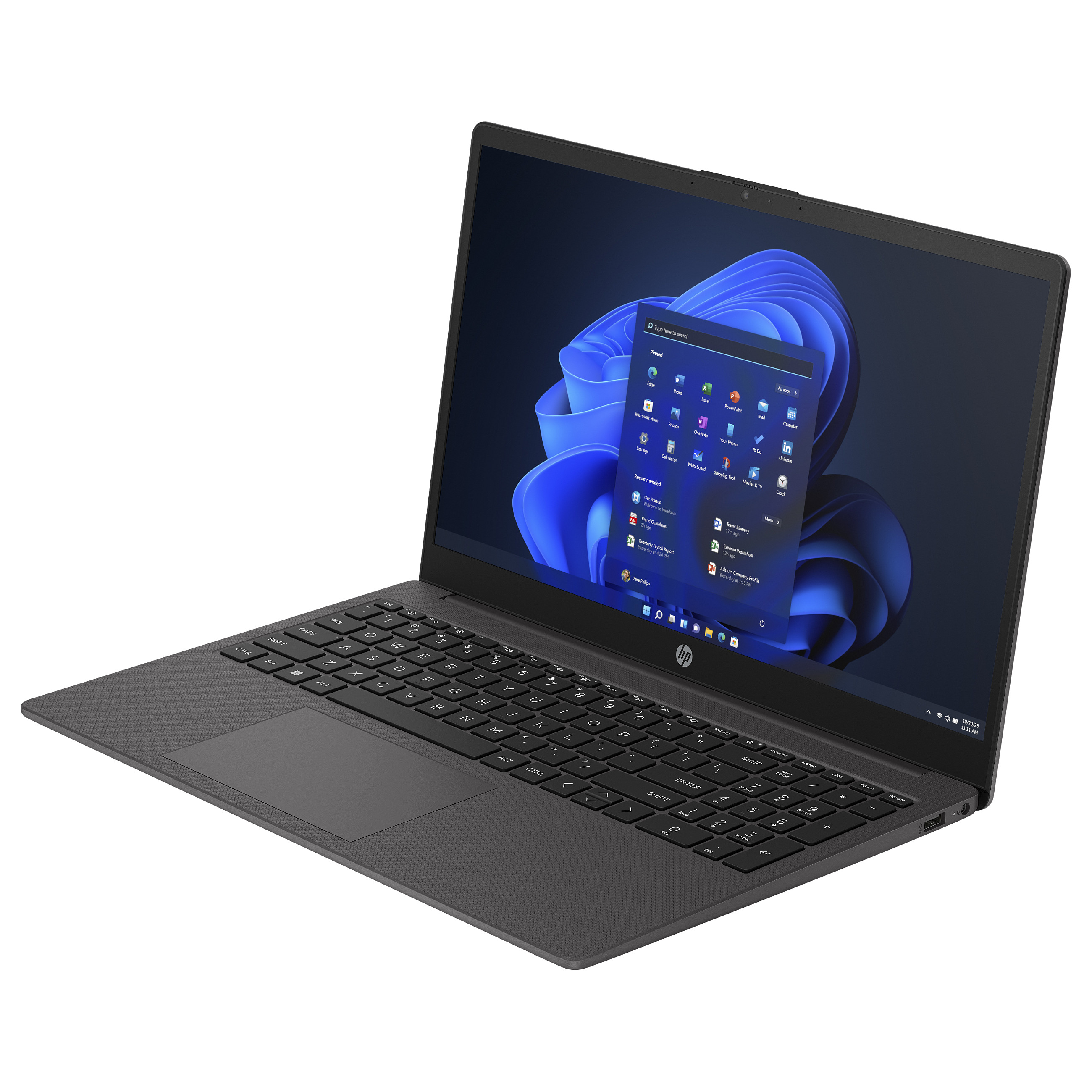 Laptop HP 250 G10 i5 1334U (15.6" FHD, Intel i5, 16GB RAM, 512GB SSD, Windows 11 Home, crna boja) – internacionalna non HR tipkovnica-1