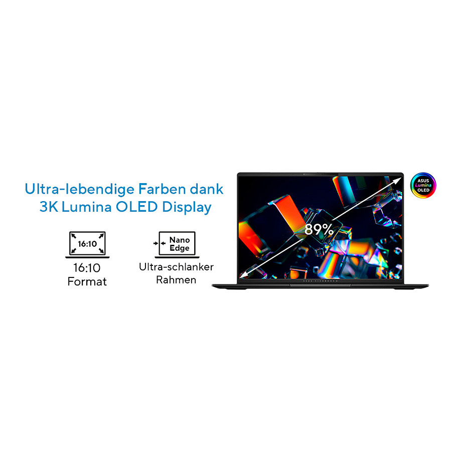 Laptop ASUS Vivobook S 16 U7 255H (16" FHD, Intel Core i7, 32GB RAM, 1TB SSD, Intel Iris Xe, Windows 11, hrvatska tipkovnica, bijela) – internacionalna non HR tipkovnica-10