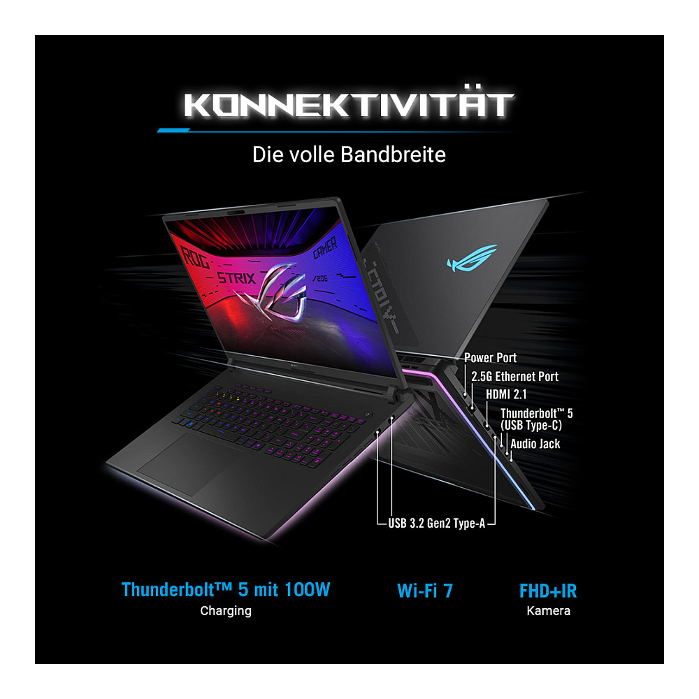 Laptop ASUS ROG Strix Scar 16 G635LX-RW018W (16" 2560x1600, Intel Core Ultra 9 275HX, 32GB RAM, 1TB SSD, RTX 5090, Windows 11 Home) – internacionalna non HR tipkovnica-13