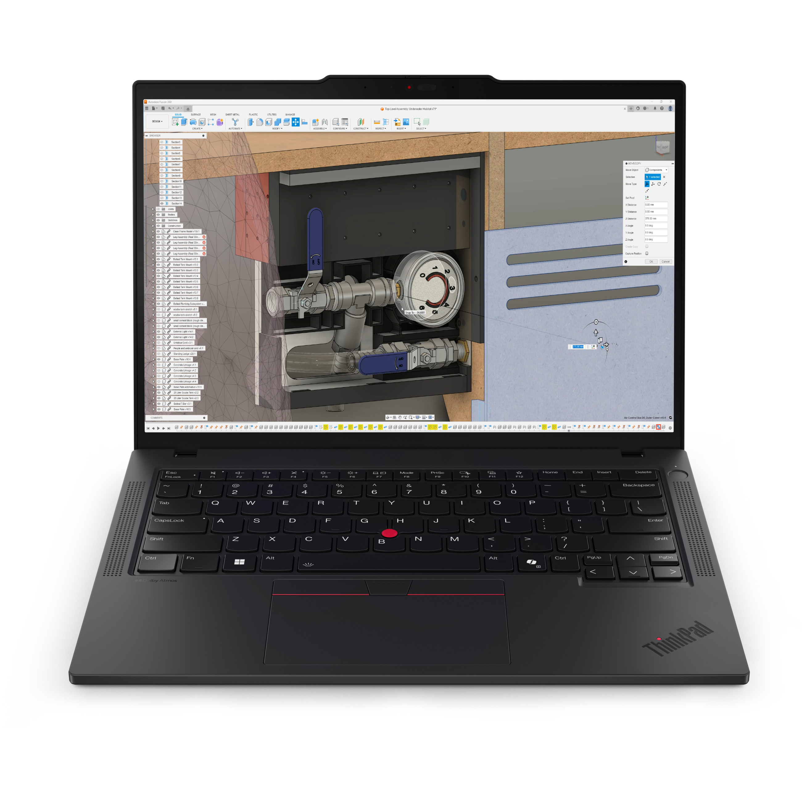 Laptop LENOVO ThinkPad P14s AMD Gen6 (14,0" WQXGA+, AMD Ryzen, 64GB RAM, 2048GB SSD, Radeon 860M, Win 11 Pro) – internacionalna non HR tipkovnica