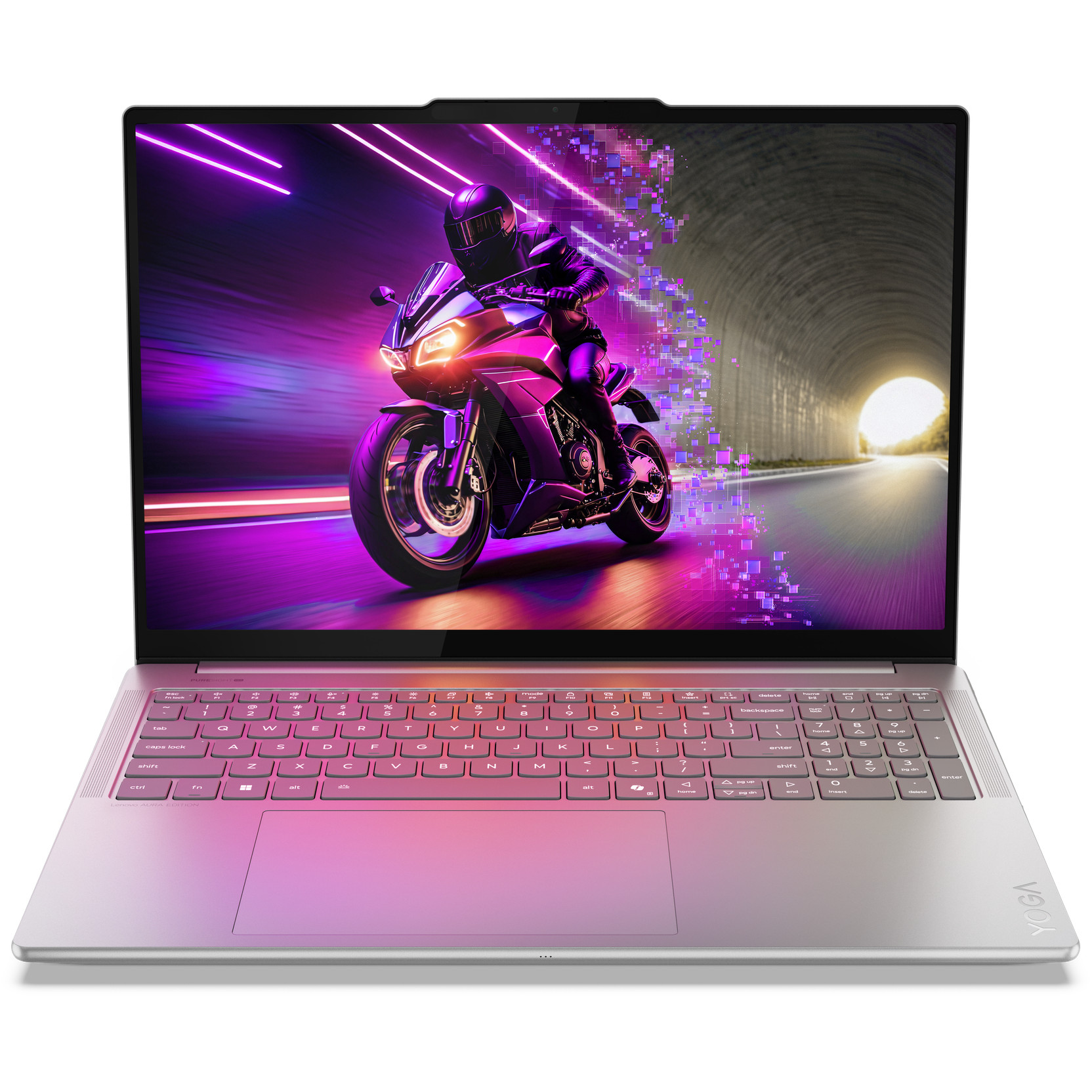 Laptop LENOVO Yoga Pro 9 16IAH10 (16", OLED, 3.2K, Intel Core Ultra 9 285H, 32 GB, 1 TB SSD, GeForce RTX 5060, Windows 11 Pro, DE tipkovnica, siva)