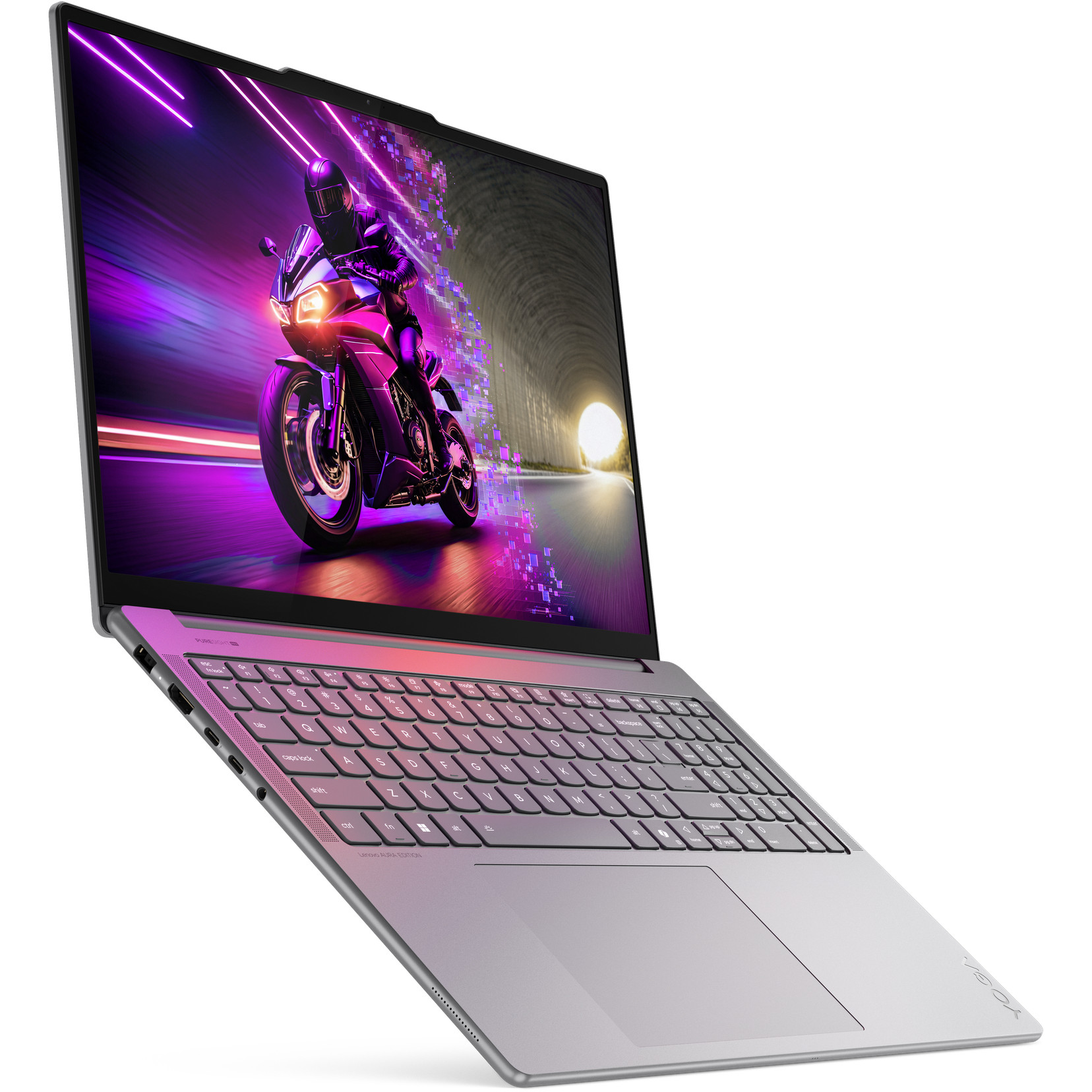 Laptop LENOVO Yoga Pro 9 16IAH10 (16", OLED, 3.2K, Intel Core Ultra 9 285H, 32 GB, 1 TB SSD, GeForce RTX 5060, Windows 11 Pro, DE tipkovnica, siva)-8