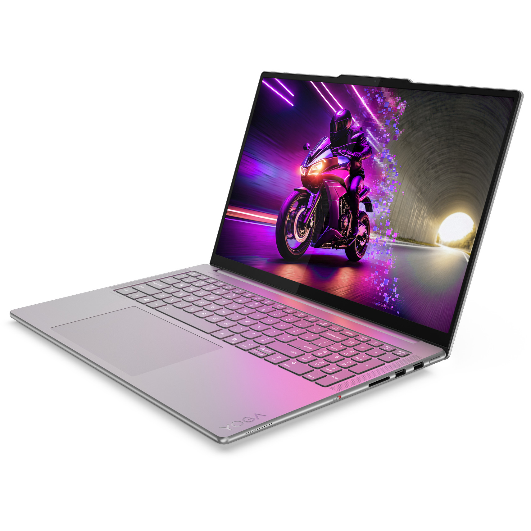 Laptop LENOVO Yoga Pro 9 16IAH10 (16", OLED, 3.2K, Intel Core Ultra 9 285H, 32 GB, 1 TB SSD, GeForce RTX 5060, Windows 11 Pro, DE tipkovnica, siva)-11