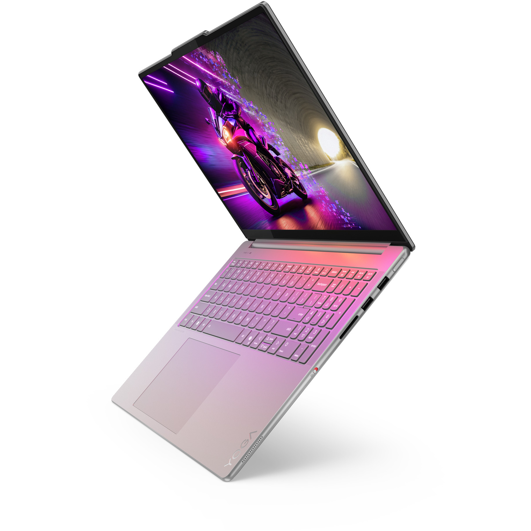 Laptop LENOVO Yoga Pro 9 16IAH10 (16", OLED, 3.2K, Intel Core Ultra 9 285H, 32 GB, 1 TB SSD, GeForce RTX 5060, Windows 11 Pro, DE tipkovnica, siva)-12