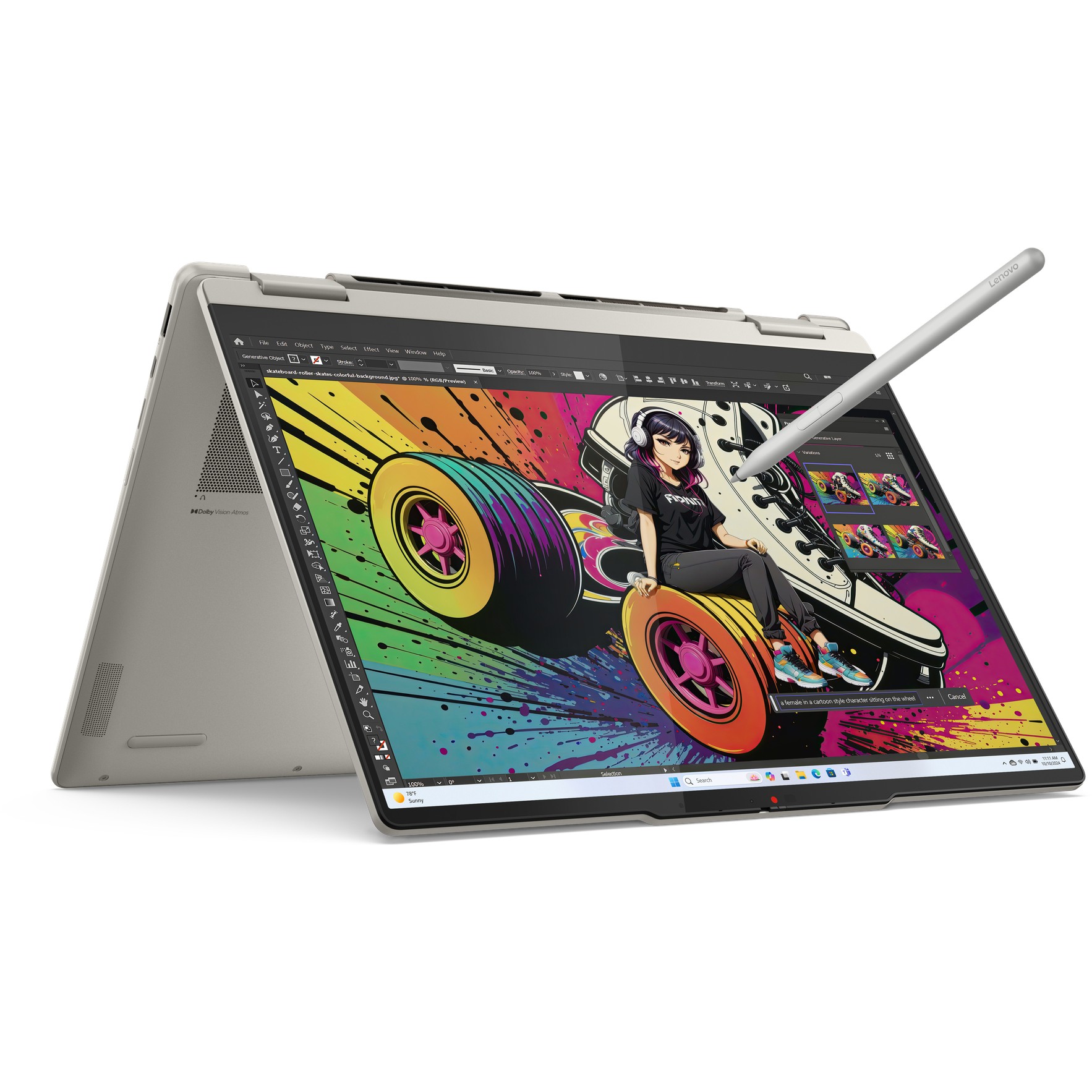 Laptop LENOVO Yoga 7 2-in-1 14AKP10 14" 2,8K Ryzen AI 7 350 16GB/1TB SSD Windows 11-2