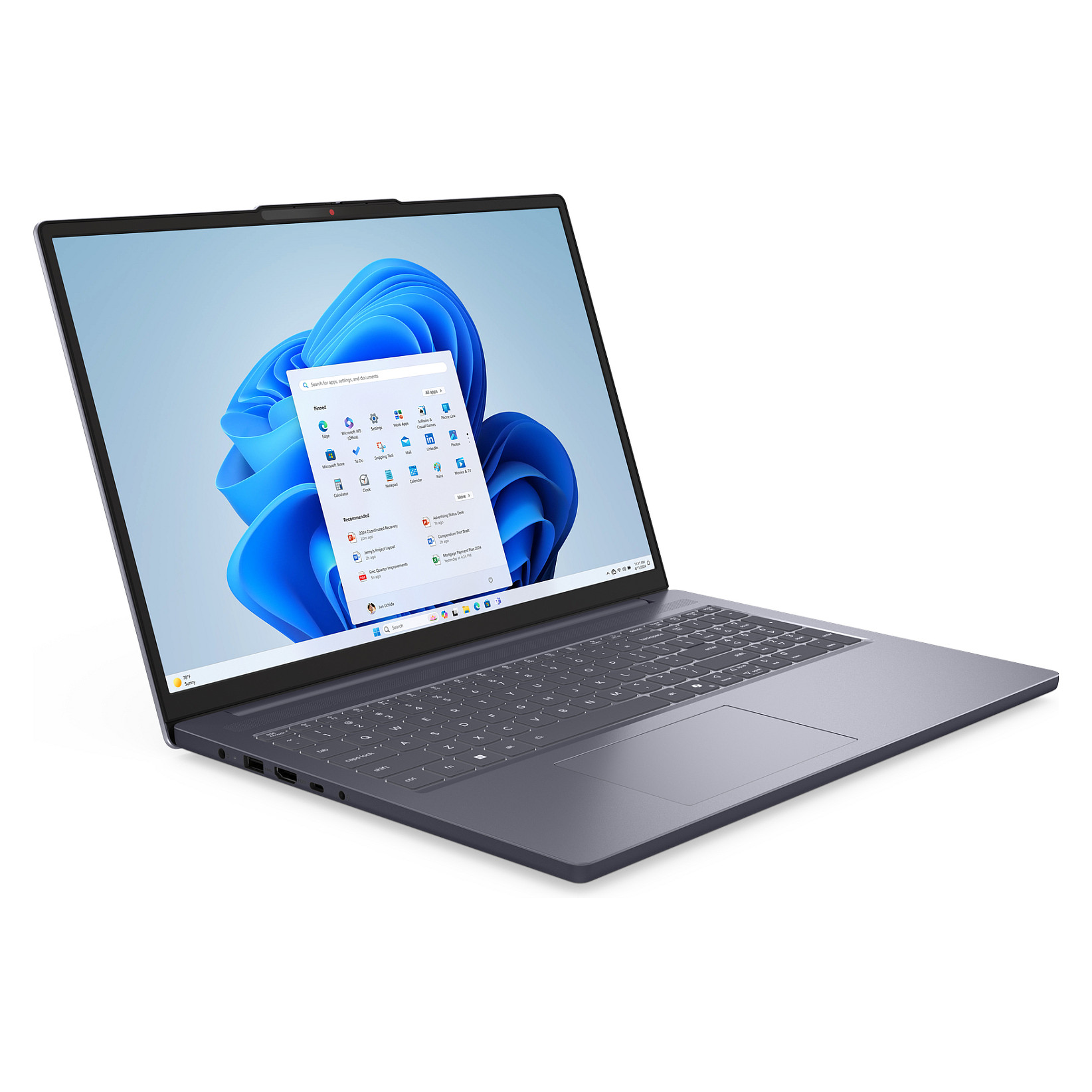 Prijenosno računalo LENOVO IdeaPad Slim 3 16AHP10 (16" WUXGA, Ryzen 7 8840HS, 16GB, 512GB SSD, Radeon 780M, Win11)-11